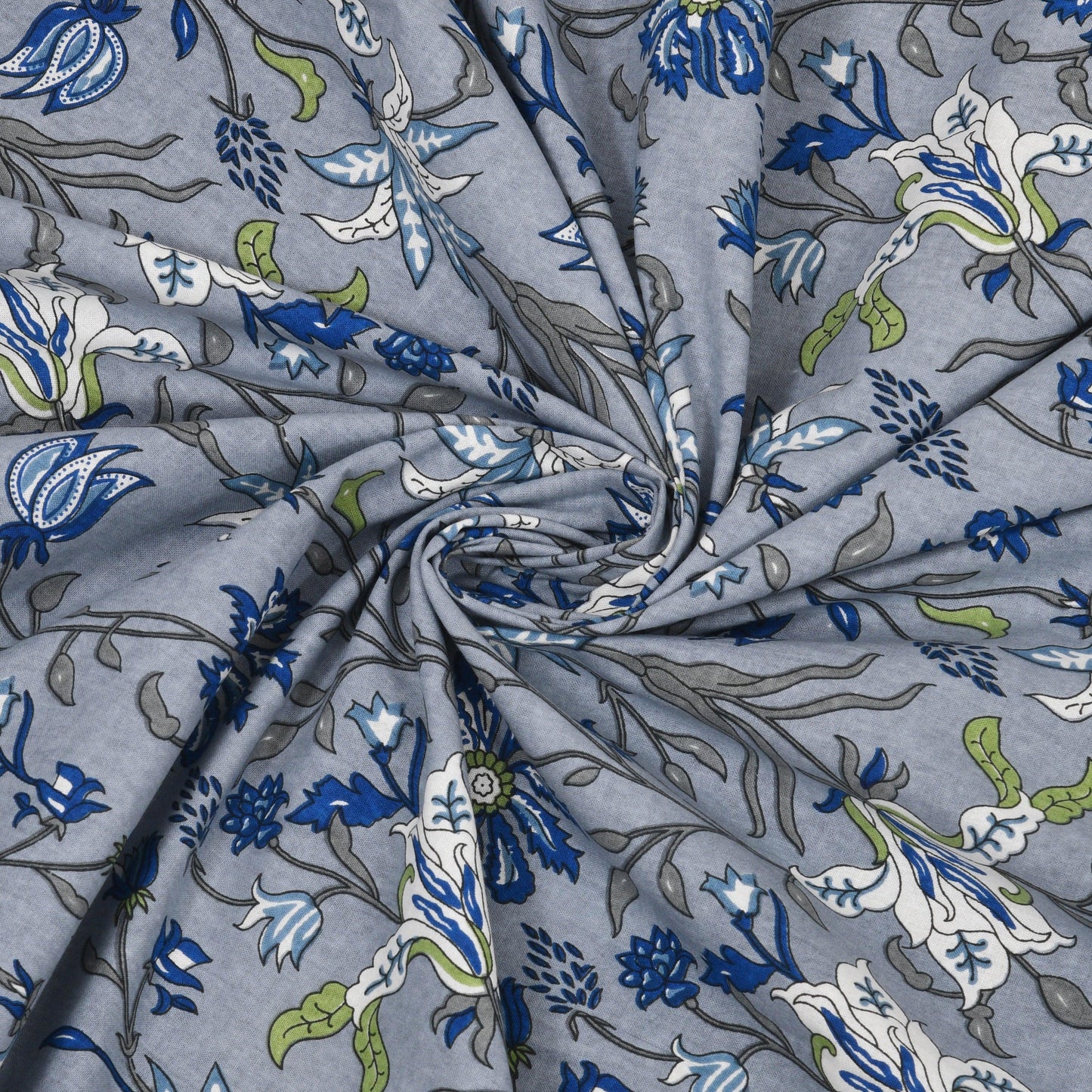 Mahanadi 310 TC Cotton Bed Sheet with 2 Pillow Covers - Printed - Clover Home Furnishings