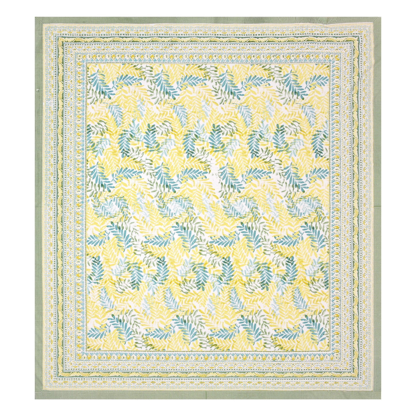 Mahanadi 310 TC Cotton Bed Sheet with 2 Pillow Covers - Printed - Clover Home Furnishings