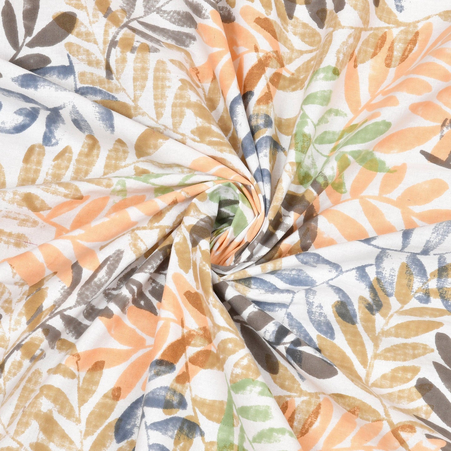 Mahanadi 310 TC Cotton Bed Sheet with 2 Pillow Covers - Printed - Clover Home Furnishings