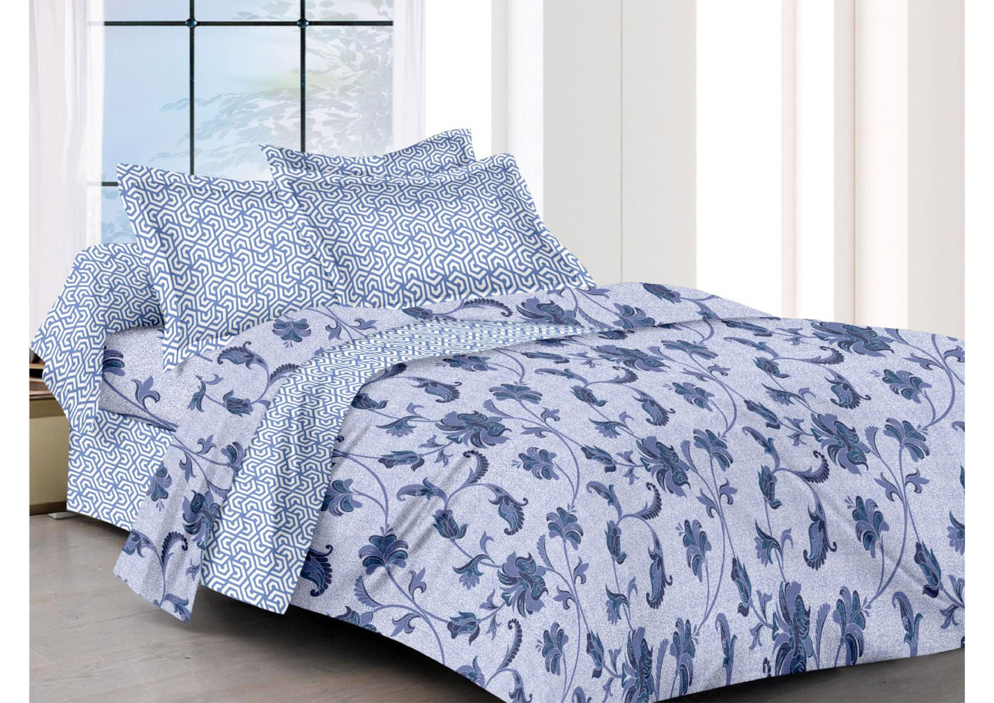 BS169: Buggati Cotton Double Bed Sheets