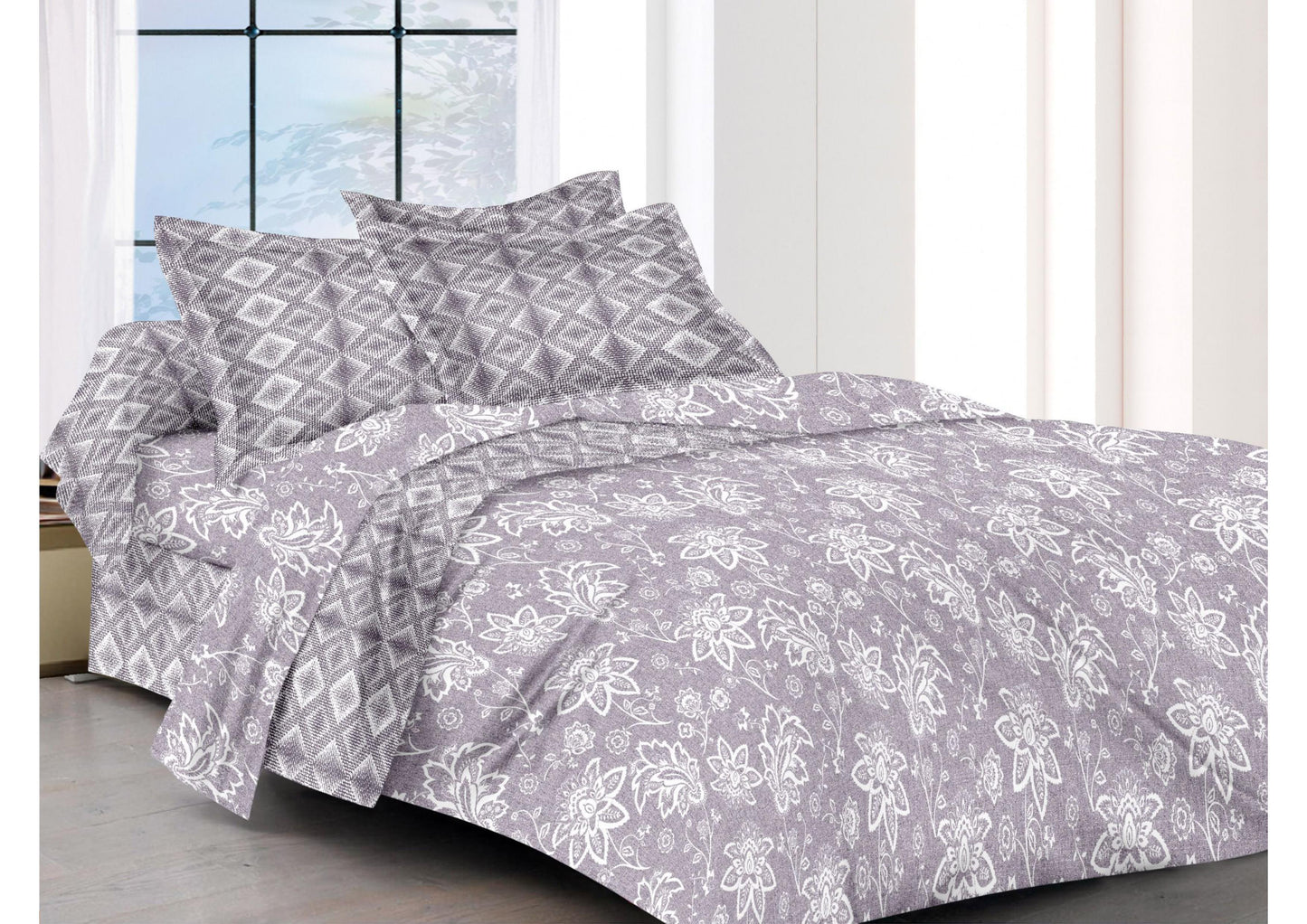 BS169: Buggati Cotton Double Bed Sheets