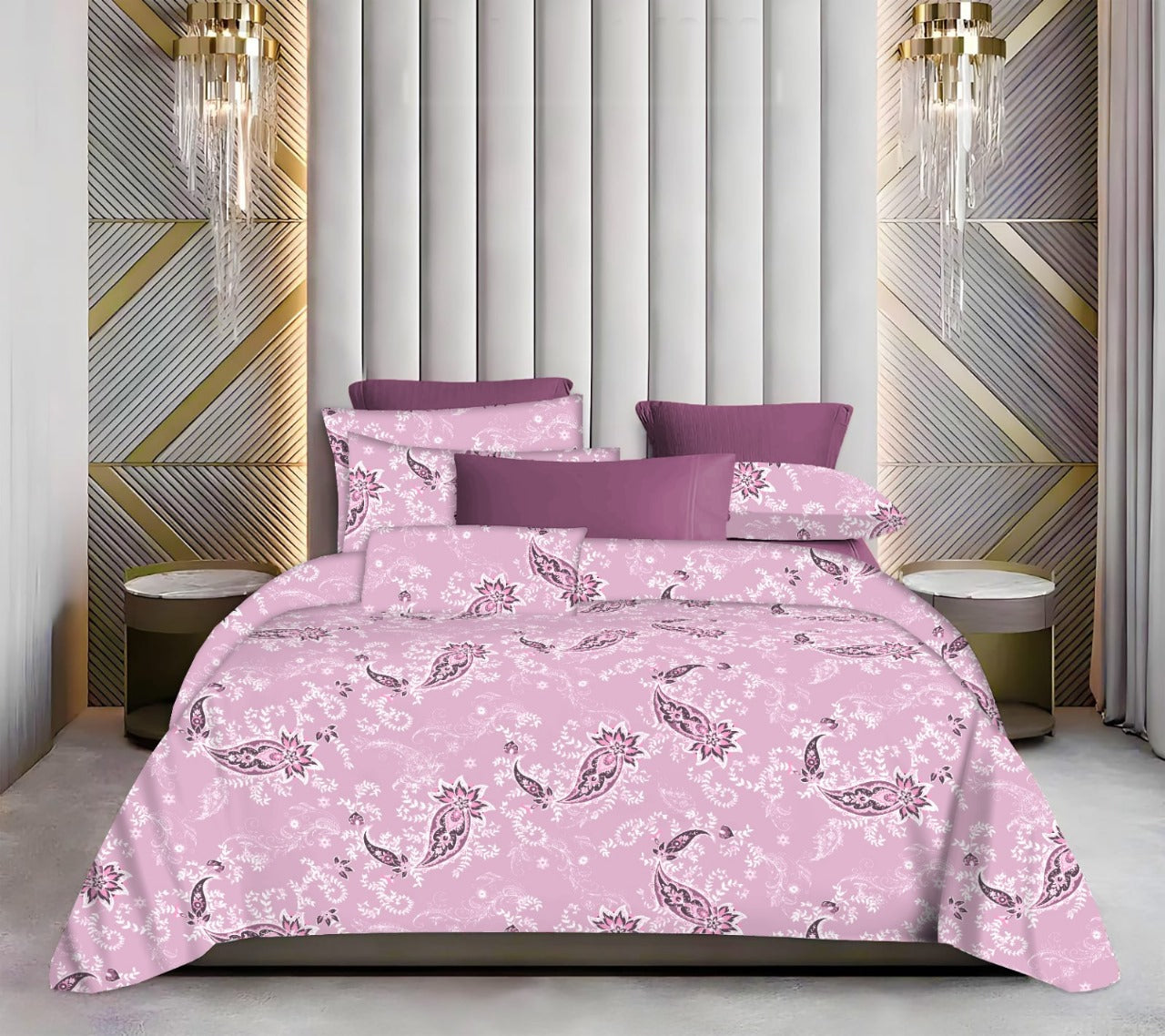 BS229: Velar S. King Double Bed Sheets