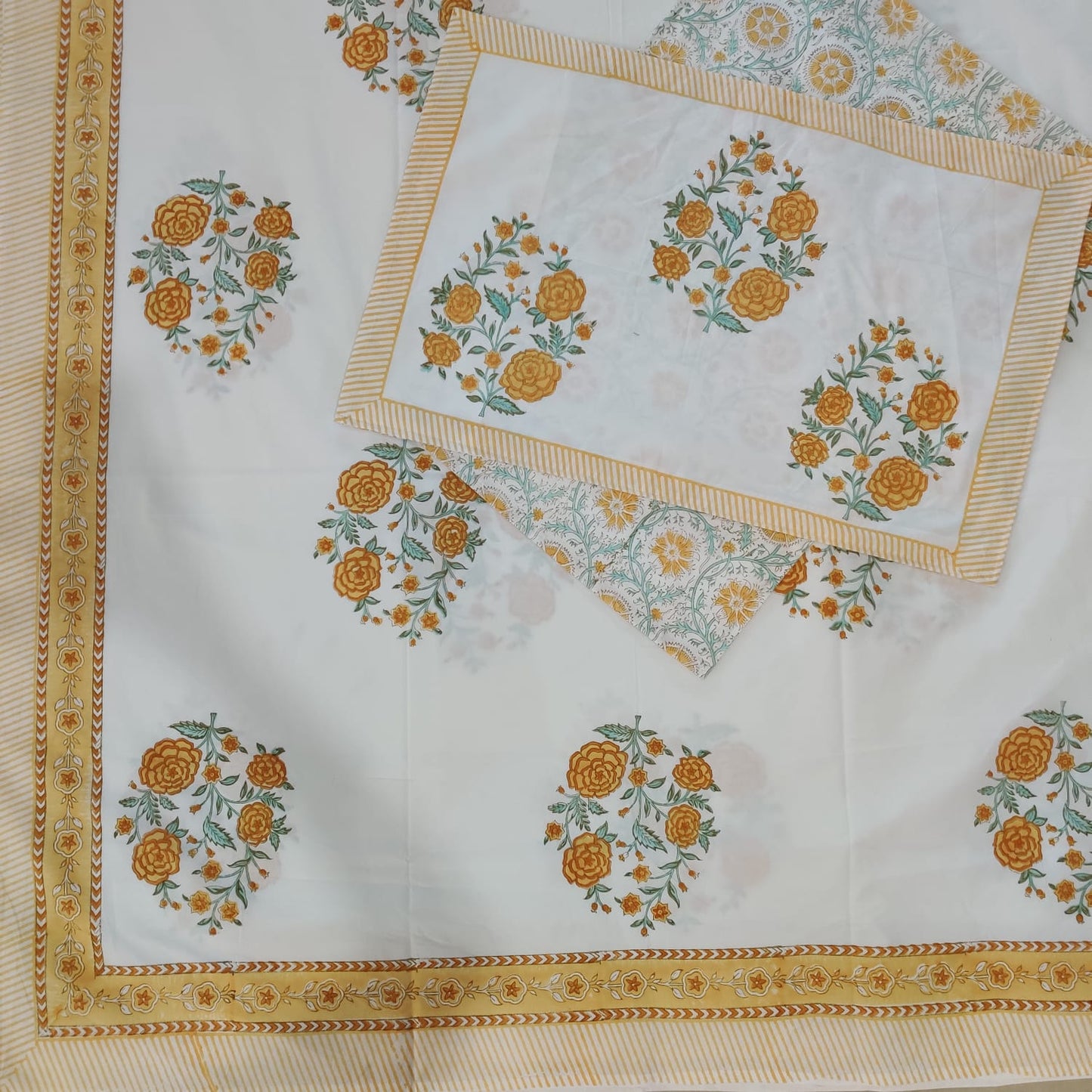 BS187: Hastakala S. King Double Bed Sheets