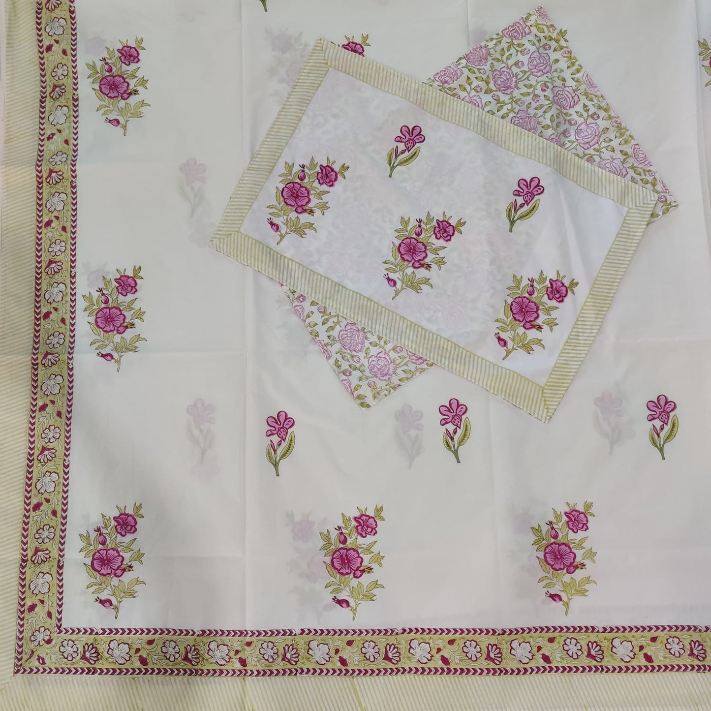 BS187: Hastakala S. King Double Bed Sheets
