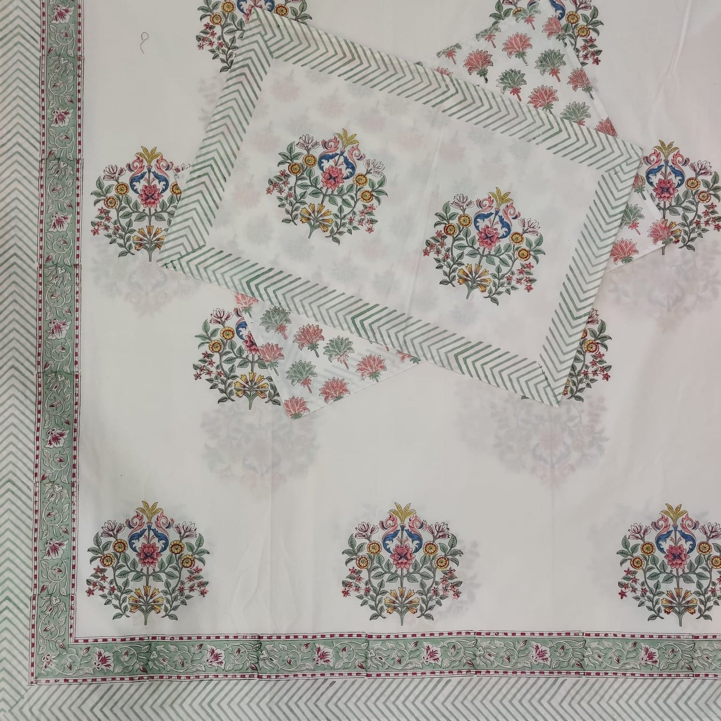 BS187: Hastakala S. King Double Bed Sheets