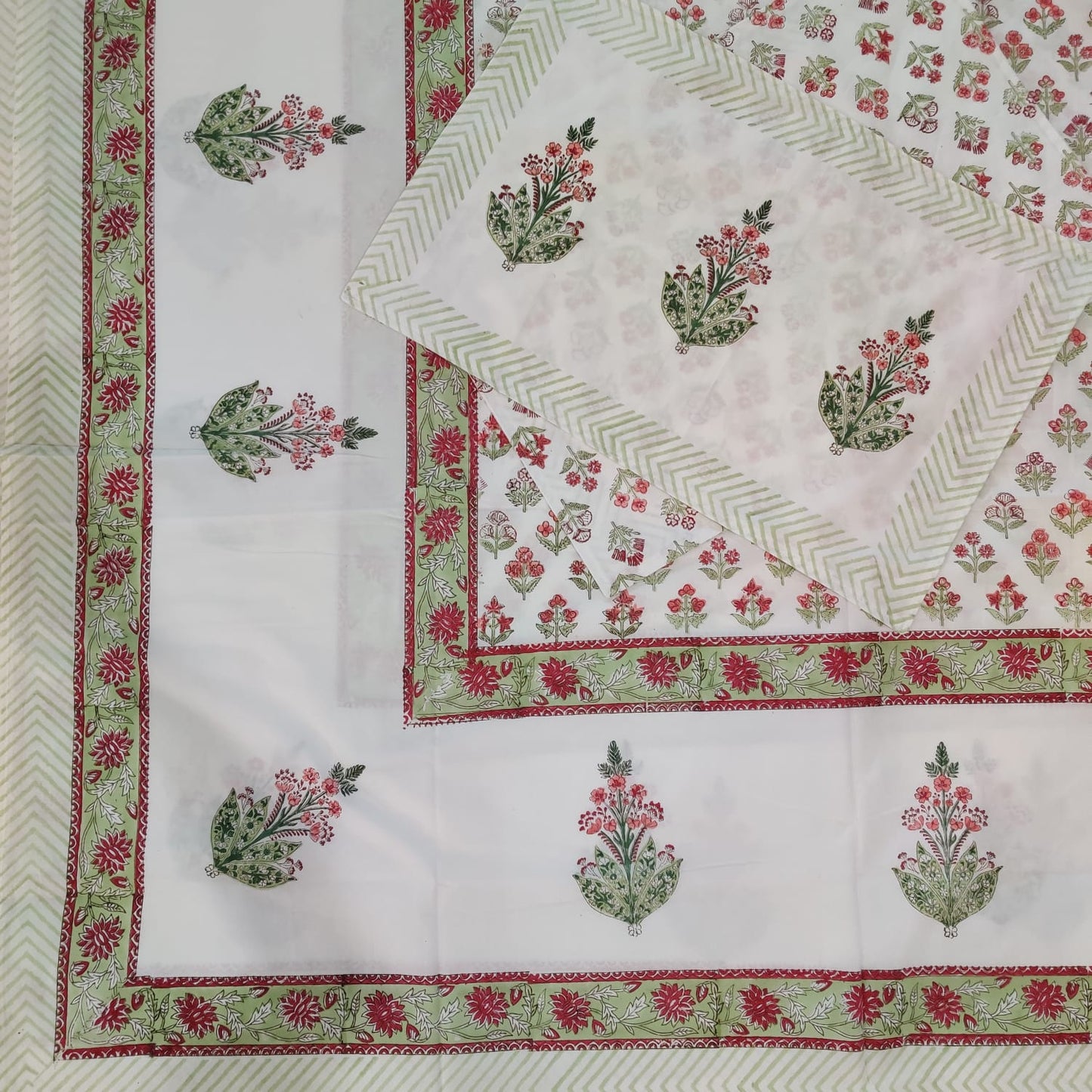 BS187: Hastakala S. King Double Bed Sheets