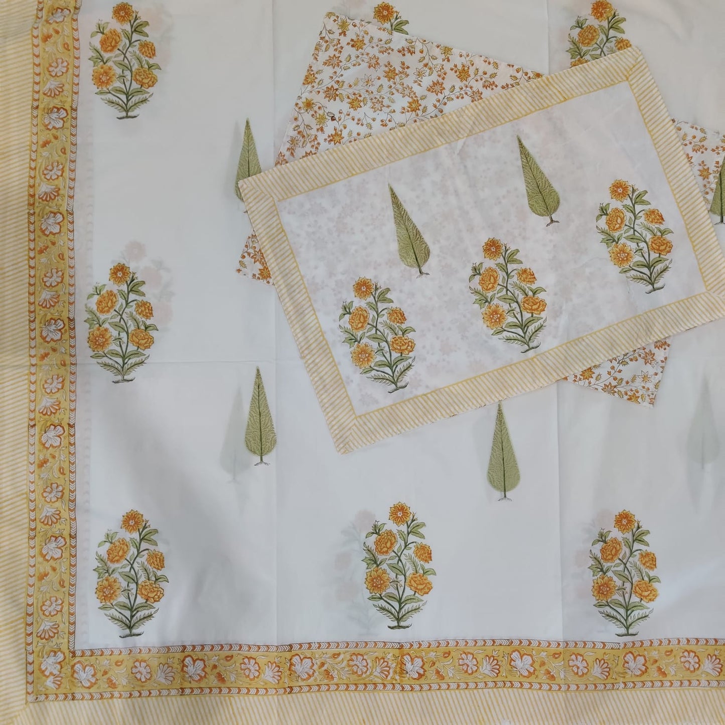 BS187: Hastakala S. King Double Bed Sheets
