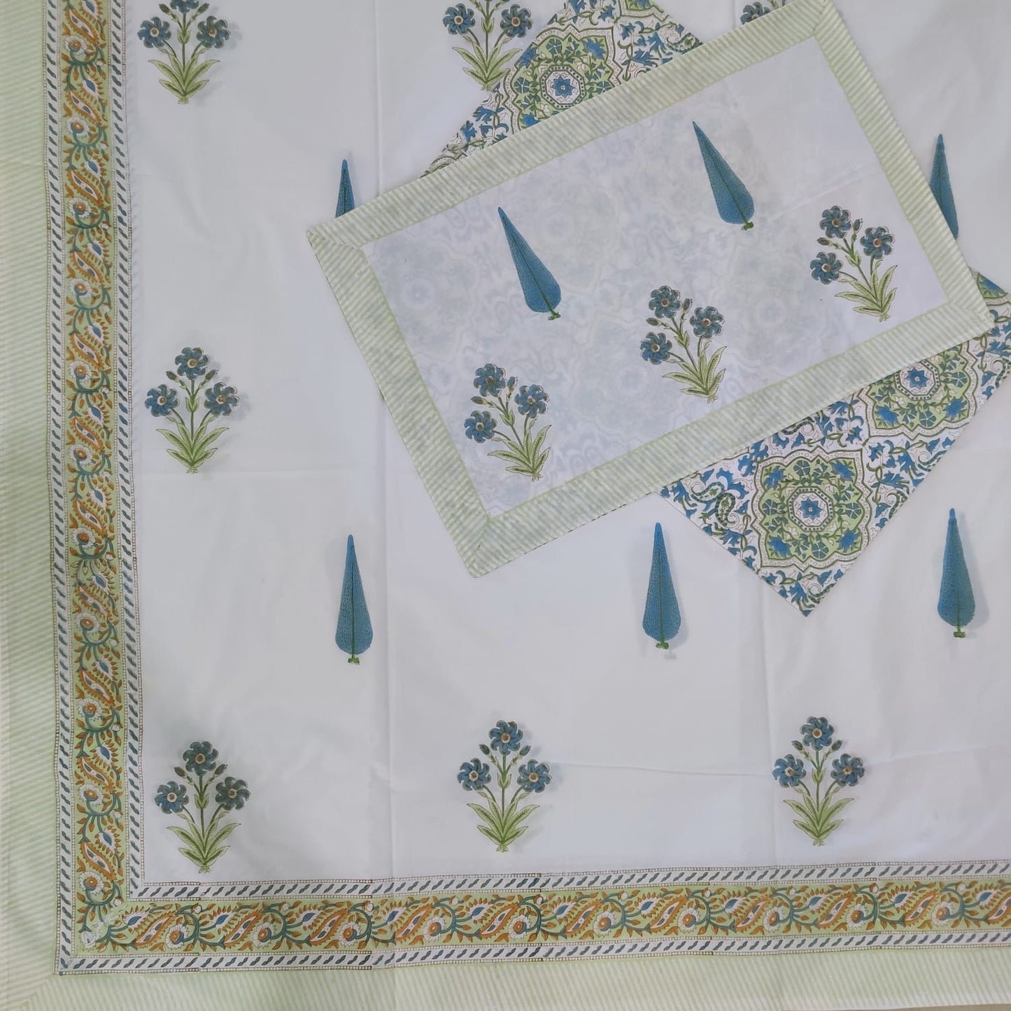 BS187: Hastakala S. King Double Bed Sheets