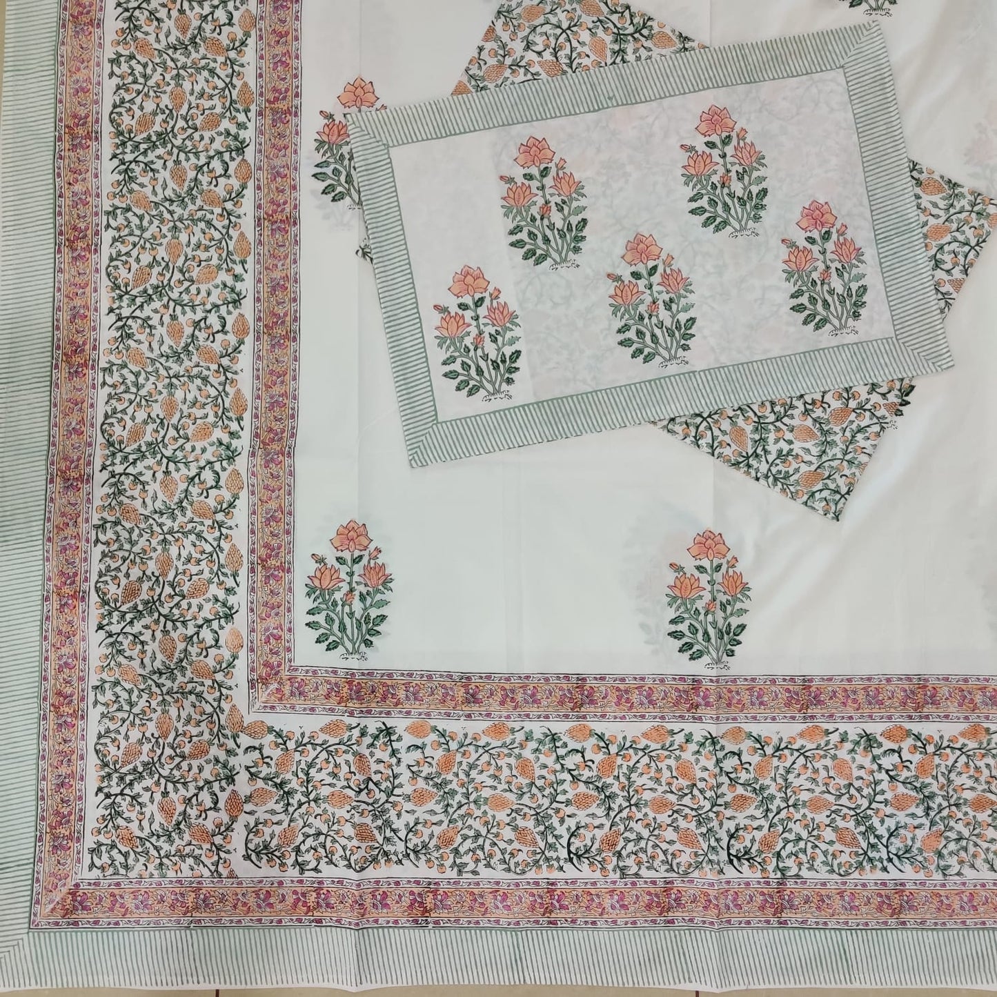 BS187: Hastakala S. King Double Bed Sheets