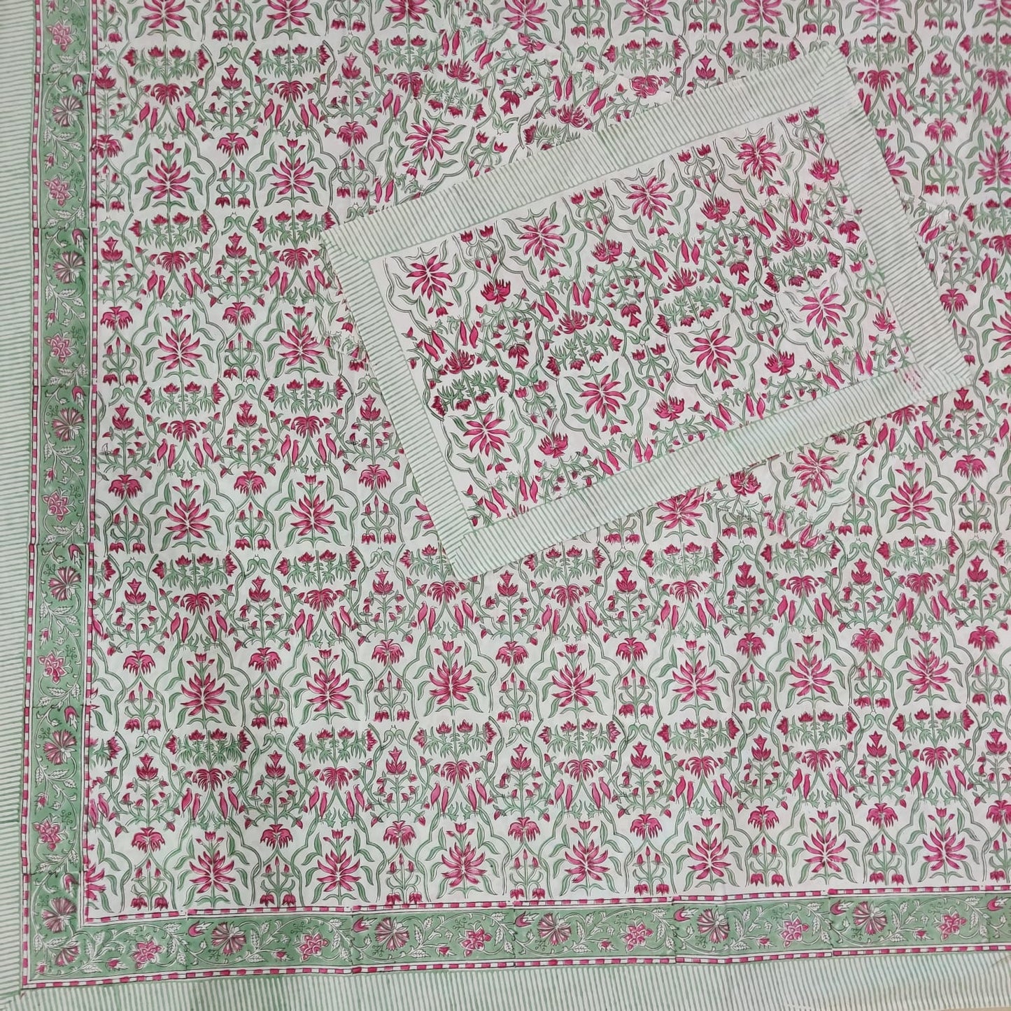 BS187: Hastakala S. King Double Bed Sheets