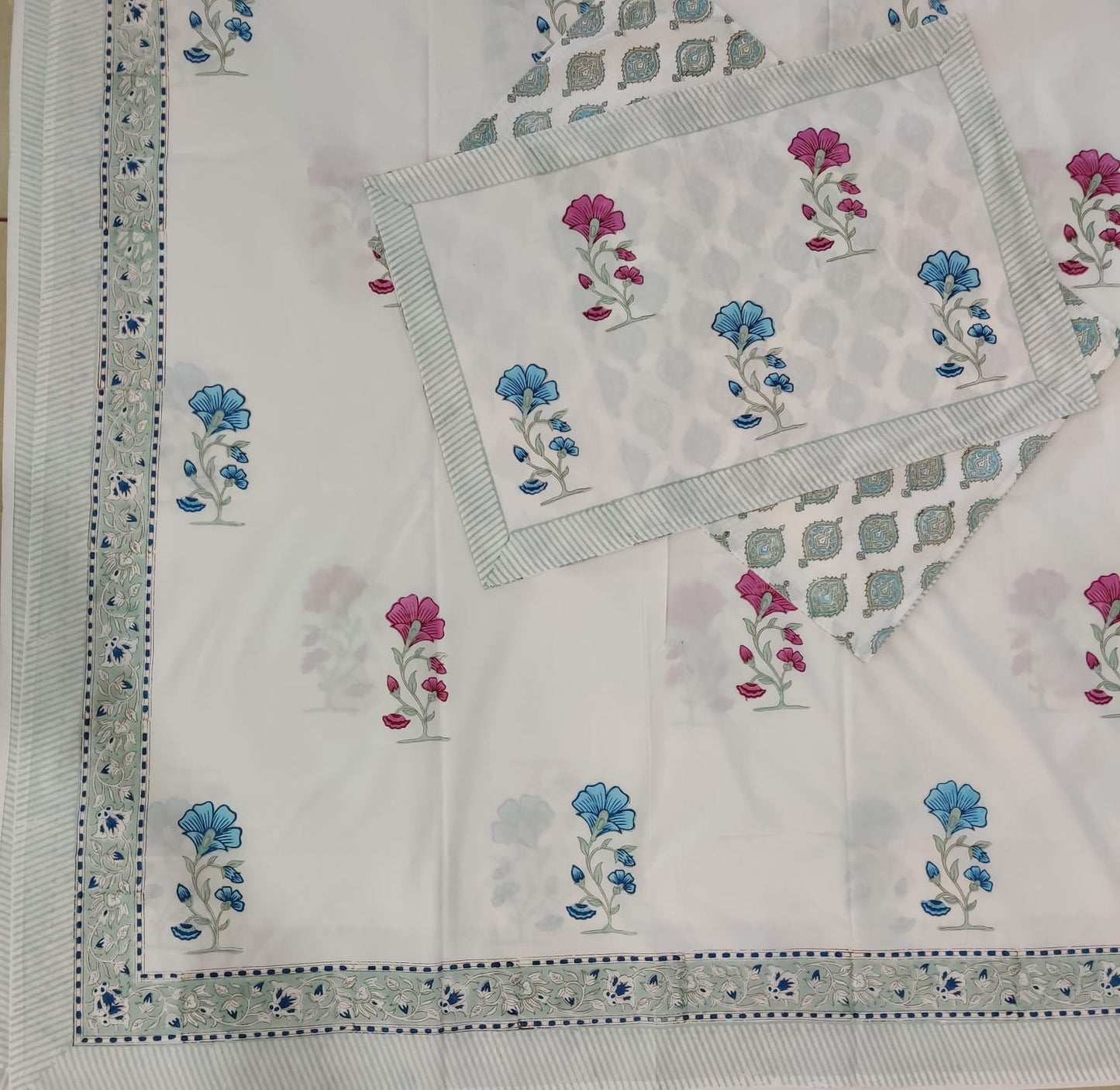 BS187: Hastakala S. King Double Bed Sheets