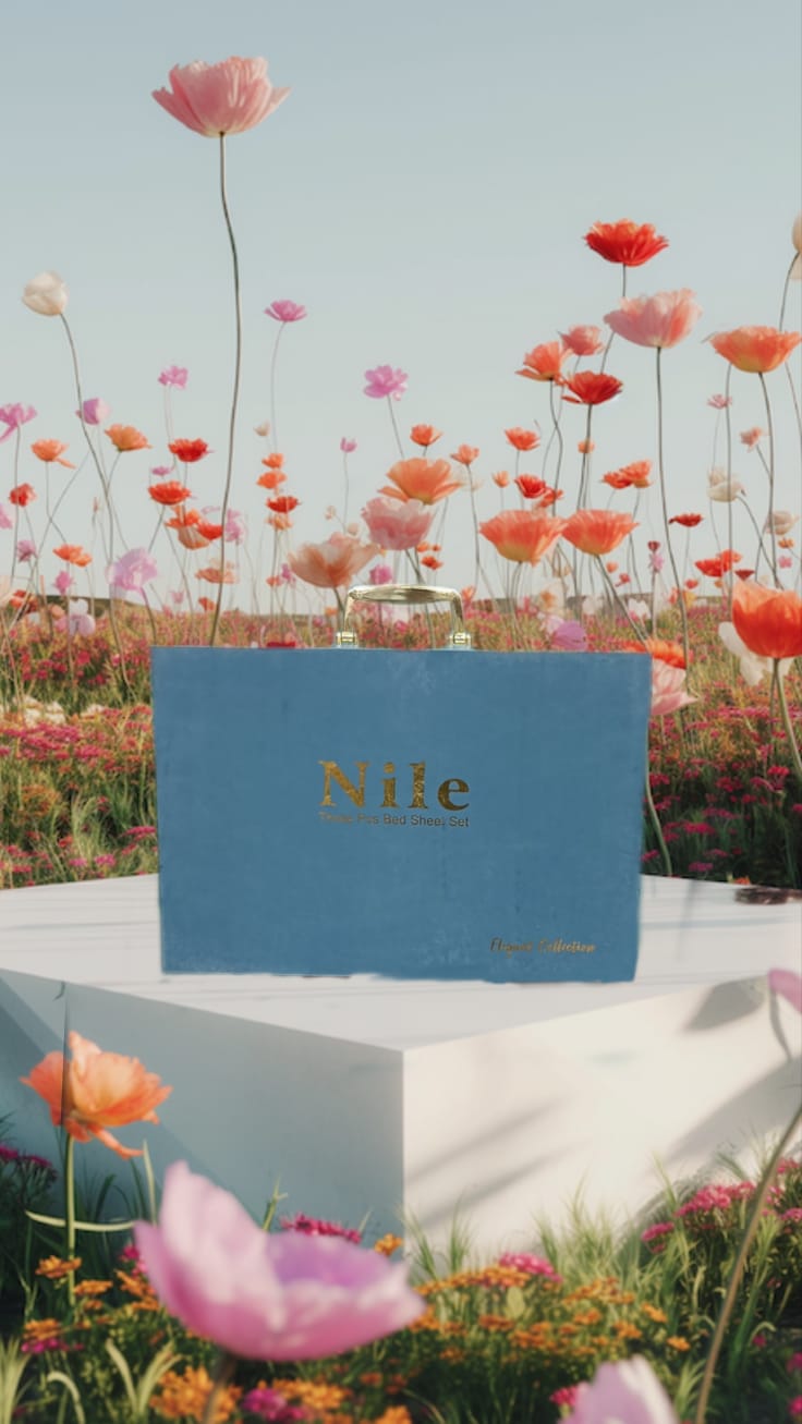 BS181: Nile Gift Packing Double Bed Sheets