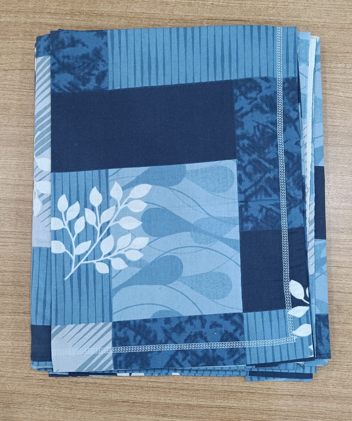 BS83: Indigo Cotton Single Bed Sheets