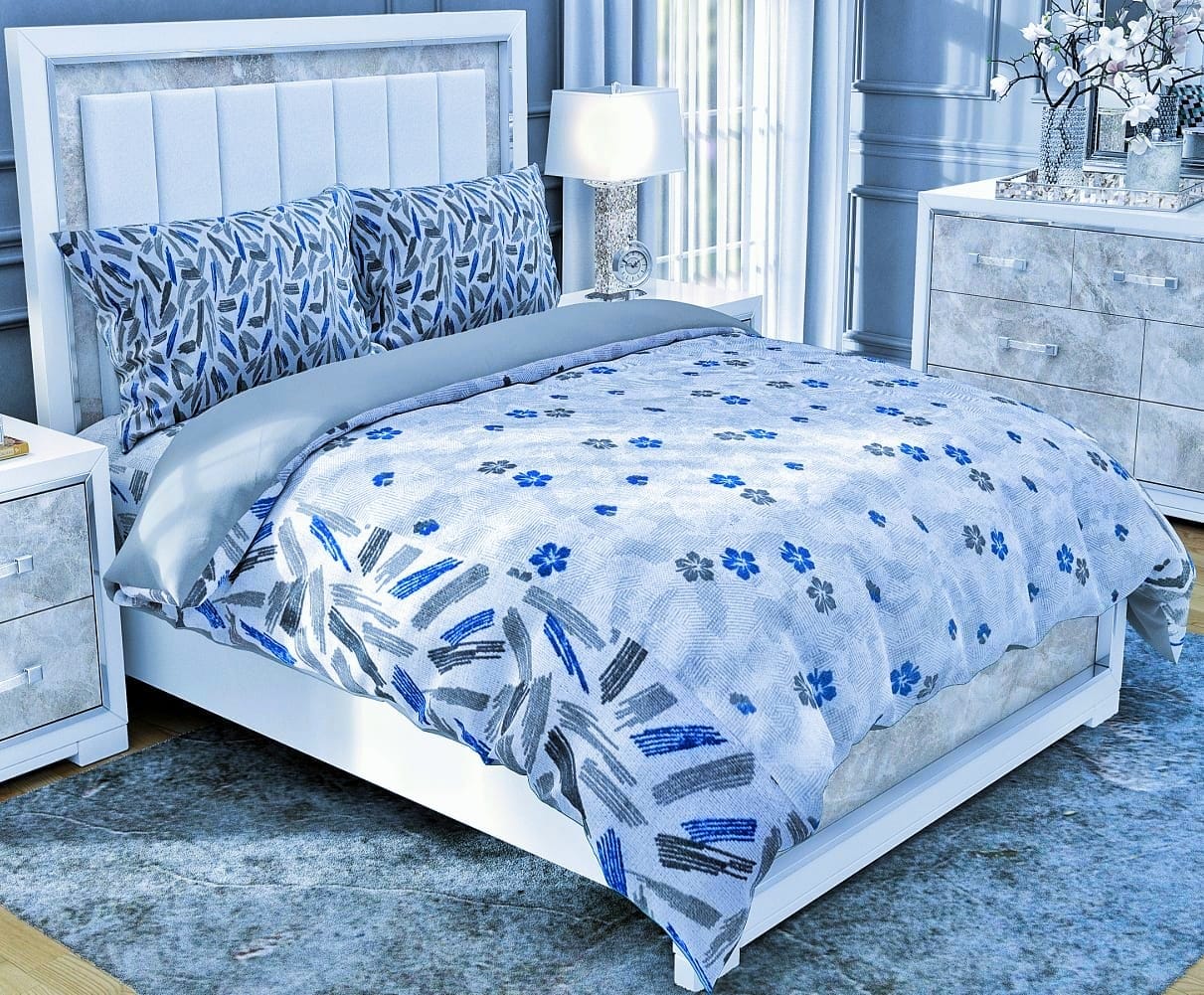 BS144: Elevate Cotton Double Bed Sheets