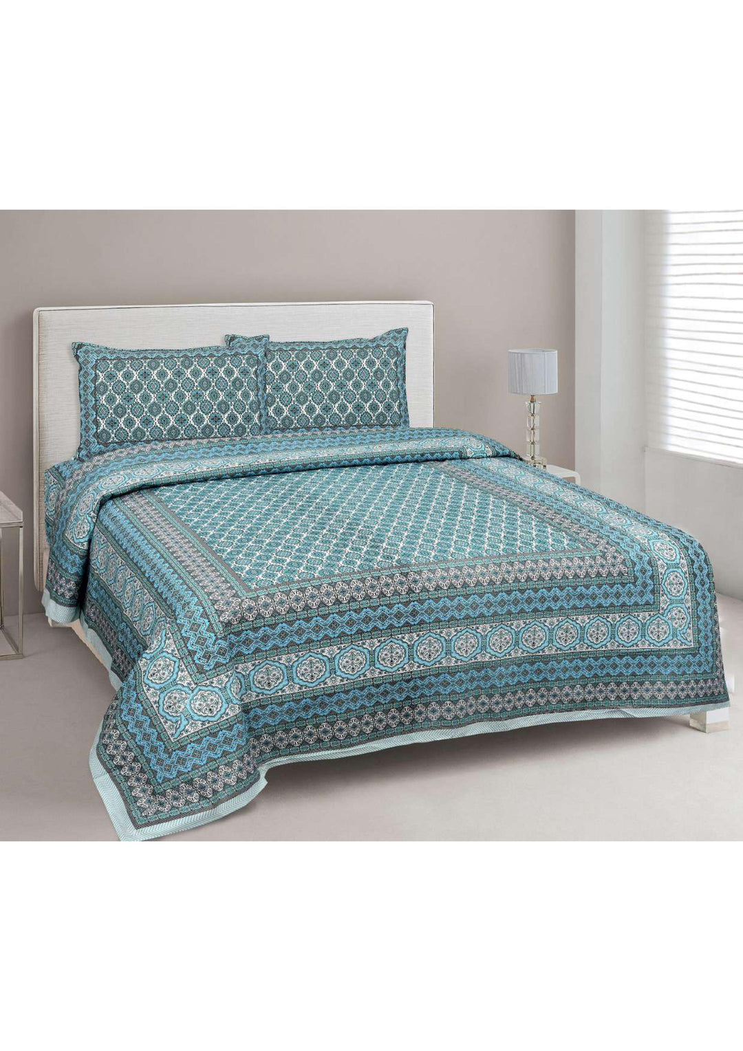 BS18: Kalbeliya Cotton Double Bed Sheets