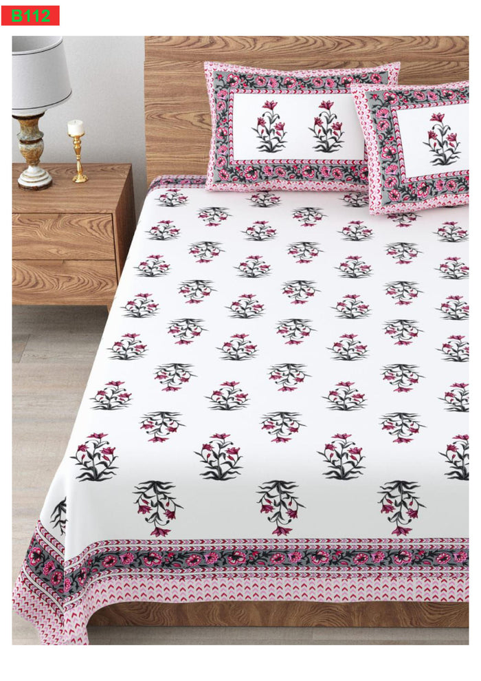 BS112: Kaya King Double Bed Sheets