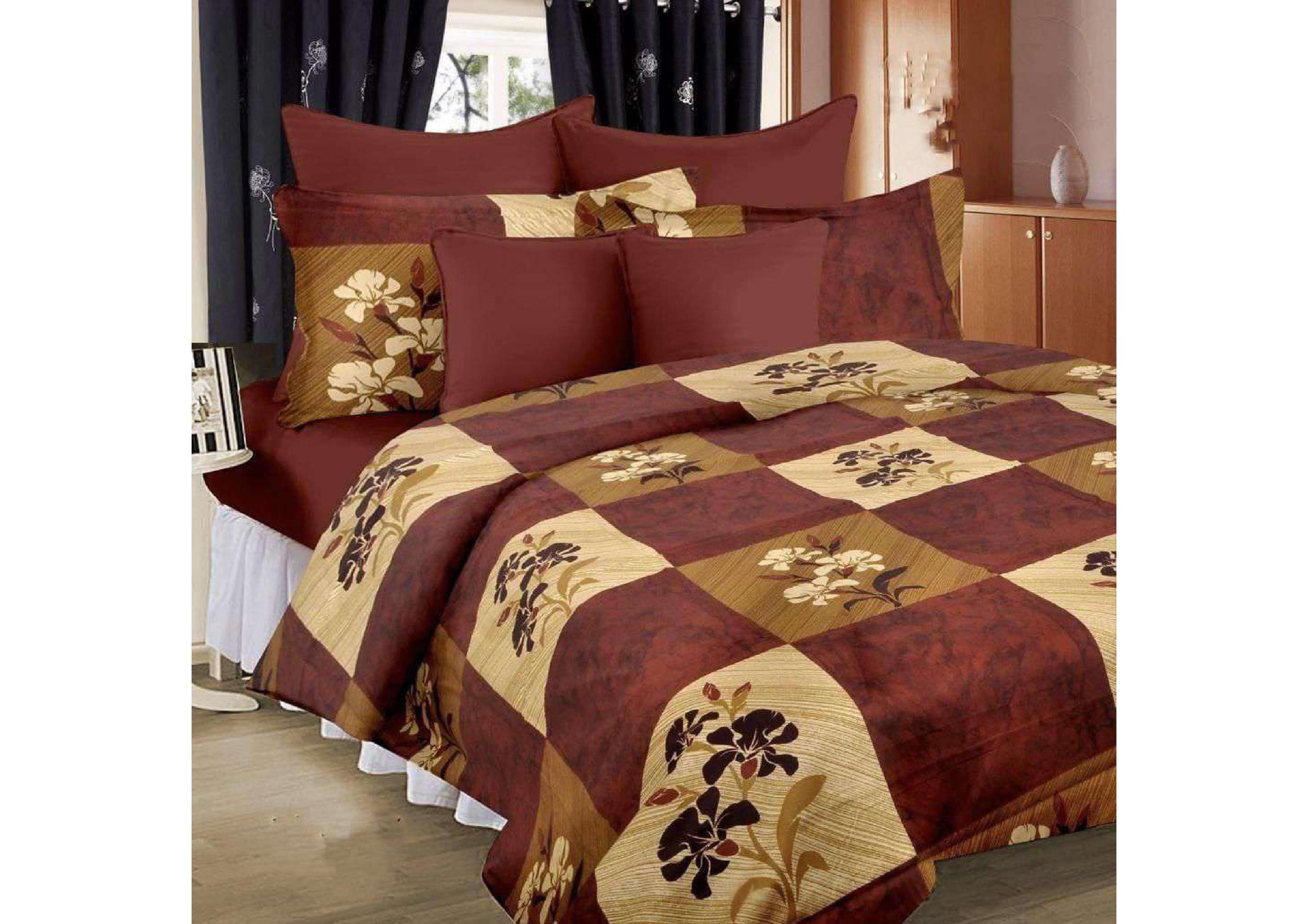 BS10: Glace Cotton Double Bed Sheets