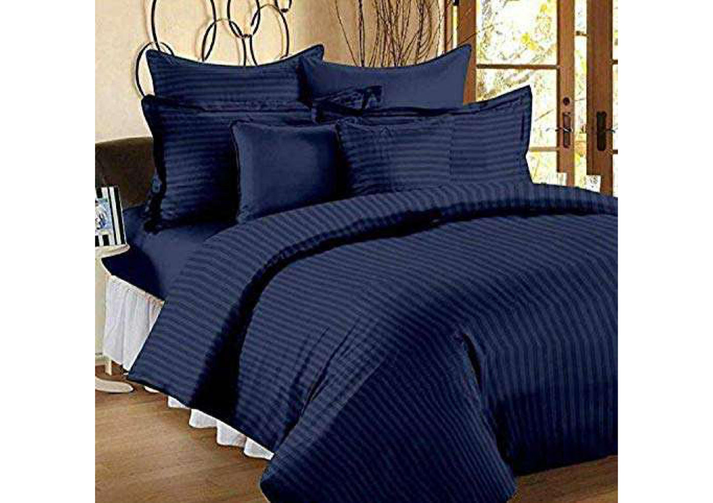 BS136: Virgo Stripes S. King Double Bed Sheets