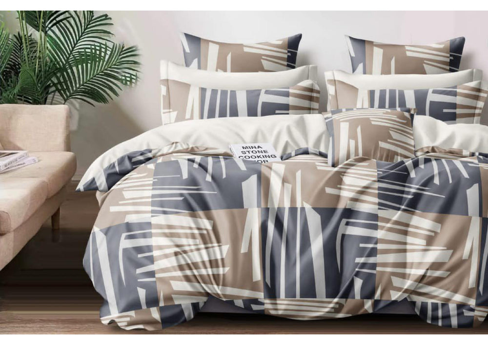 BS104: Golden Leaf Gift Packing Double Bed Sheets