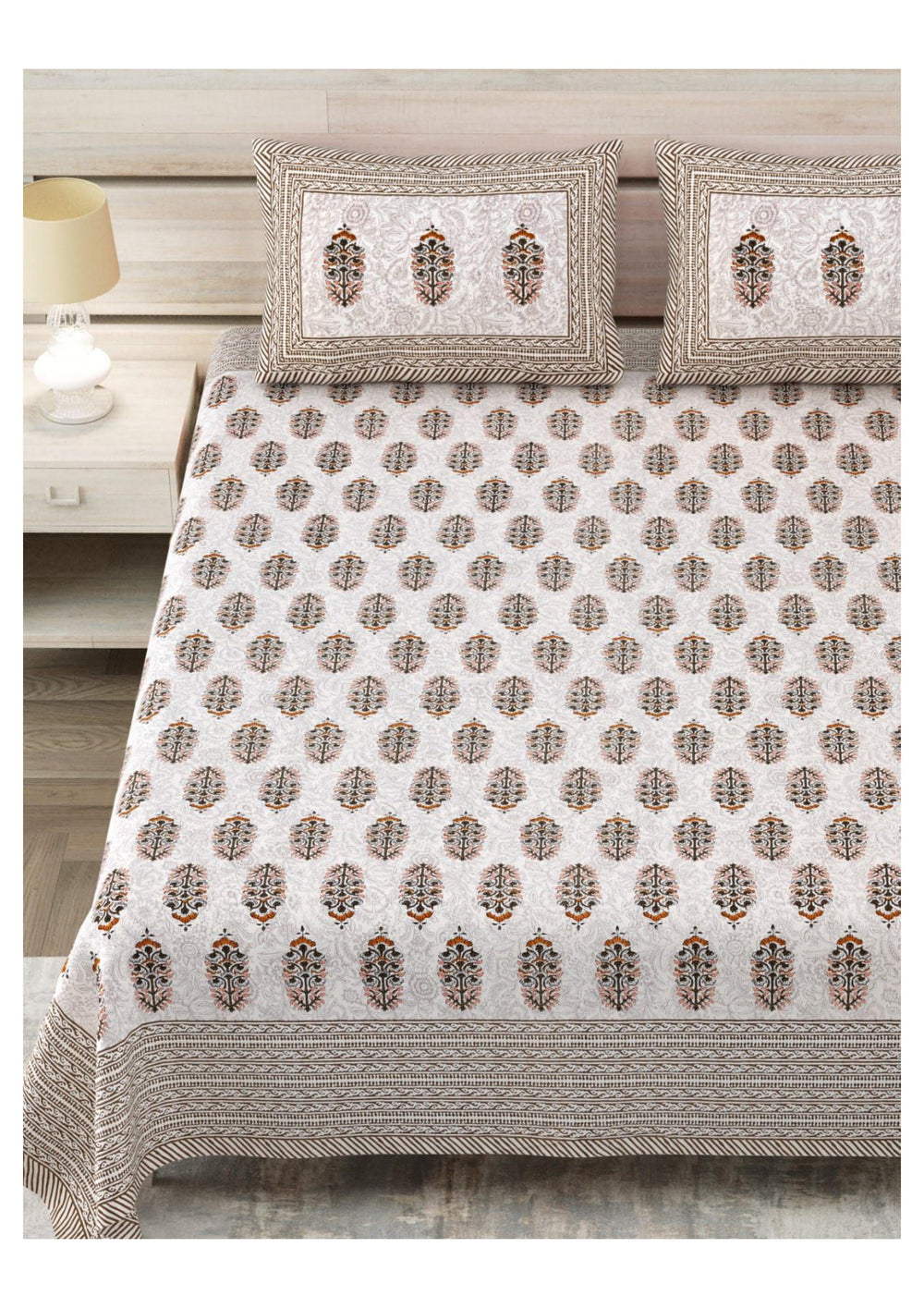 BS113: Kathak S. King Double Bed Sheets