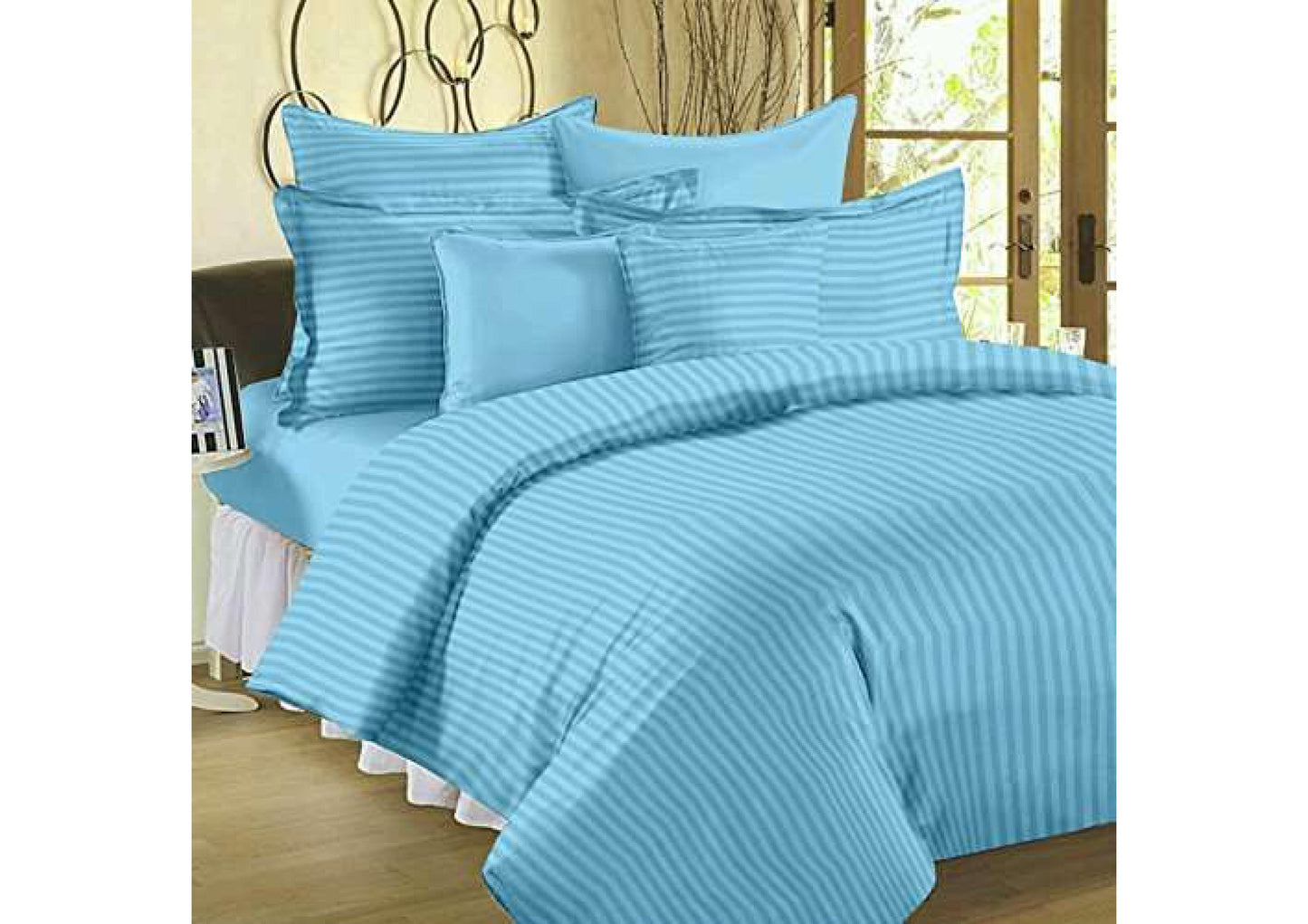 BS136: Virgo Stripes S. King Double Bed Sheets