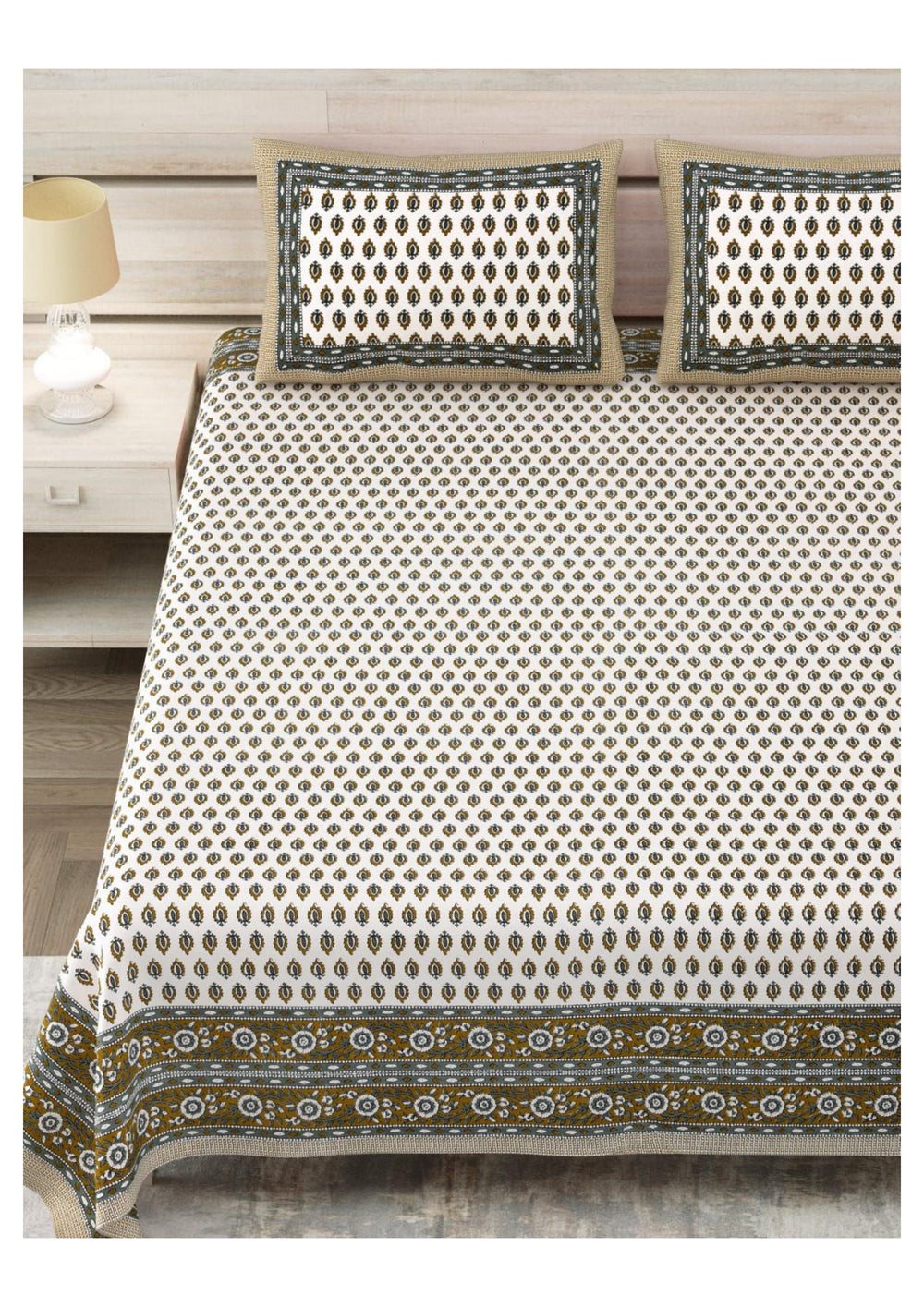 BS113: Kathak S. King Double Bed Sheets