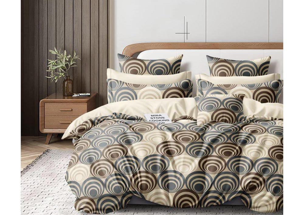 BS104: Golden Leaf Gift Packing Double Bed Sheets