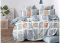 BS104: Golden Leaf Gift Packing Double Bed Sheets
