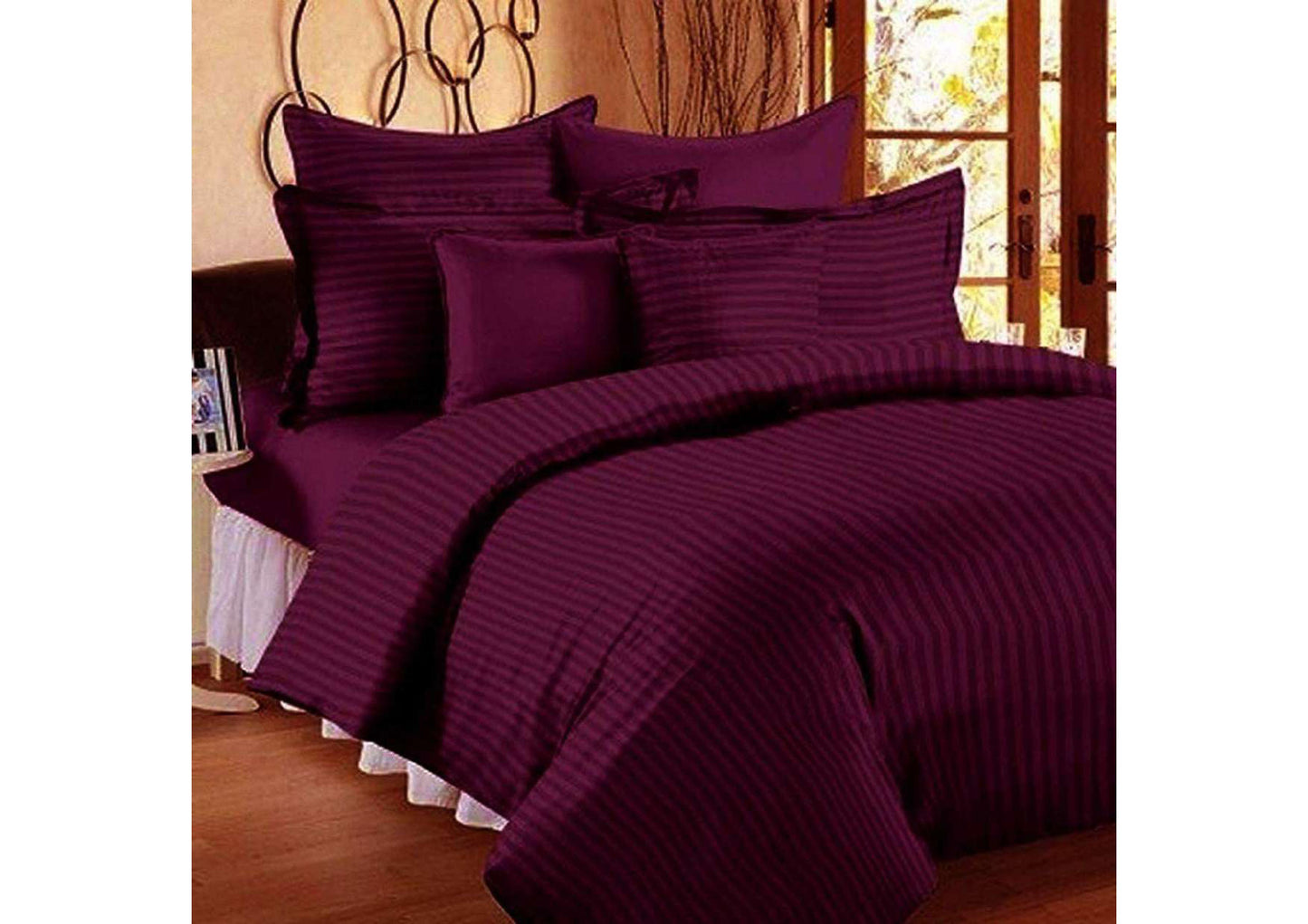 BS136: Virgo Stripes S. King Double Bed Sheets