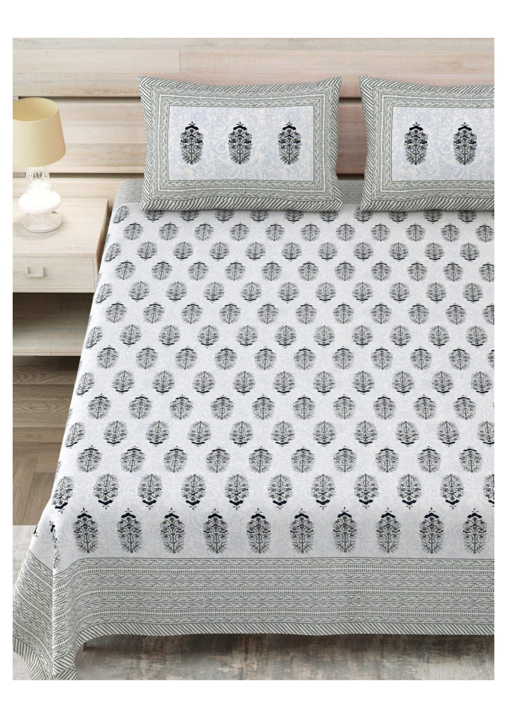 BS113: Kathak S. King Double Bed Sheets