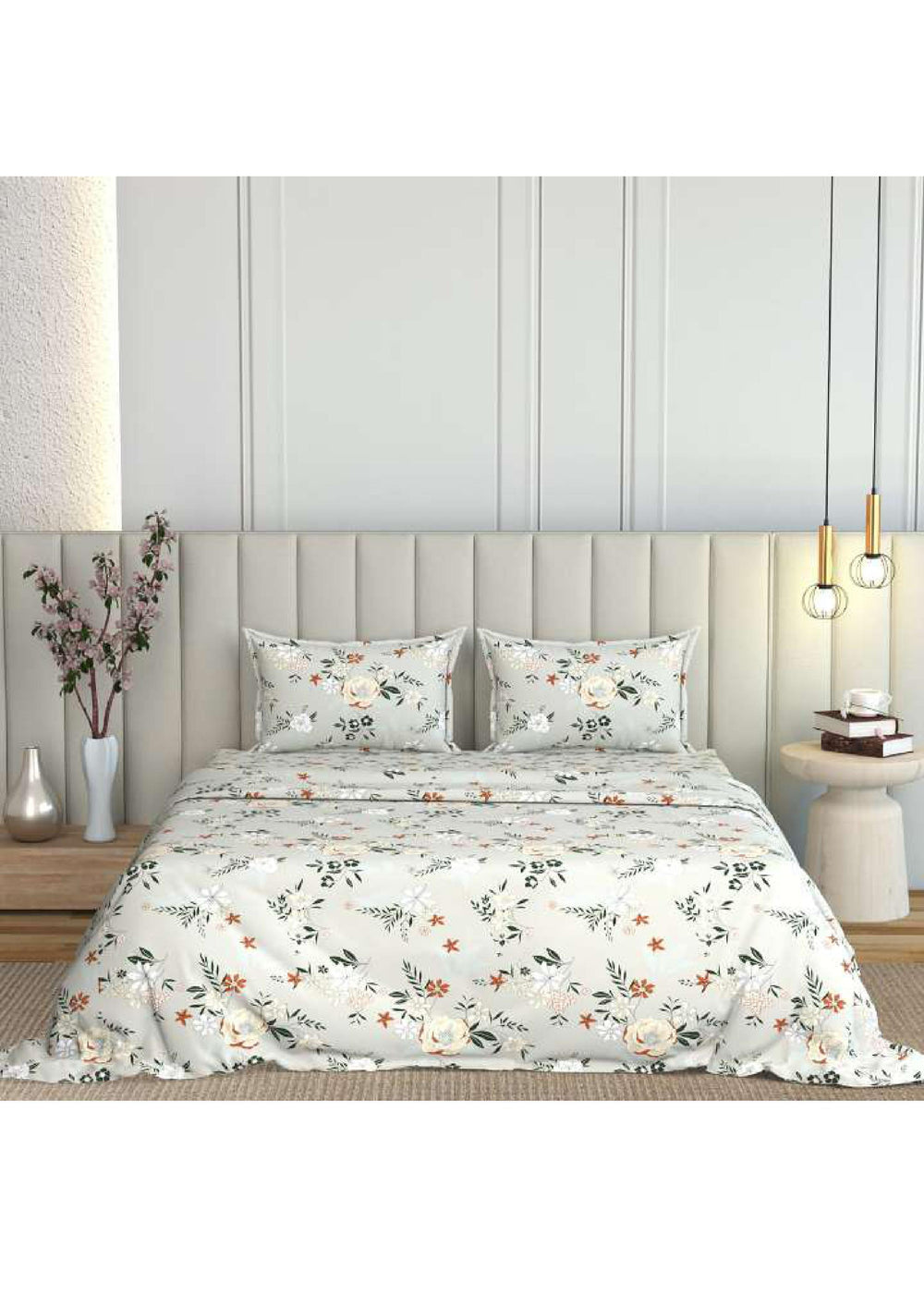BS99: Kamet Double Bed Sheets Set With Dohar