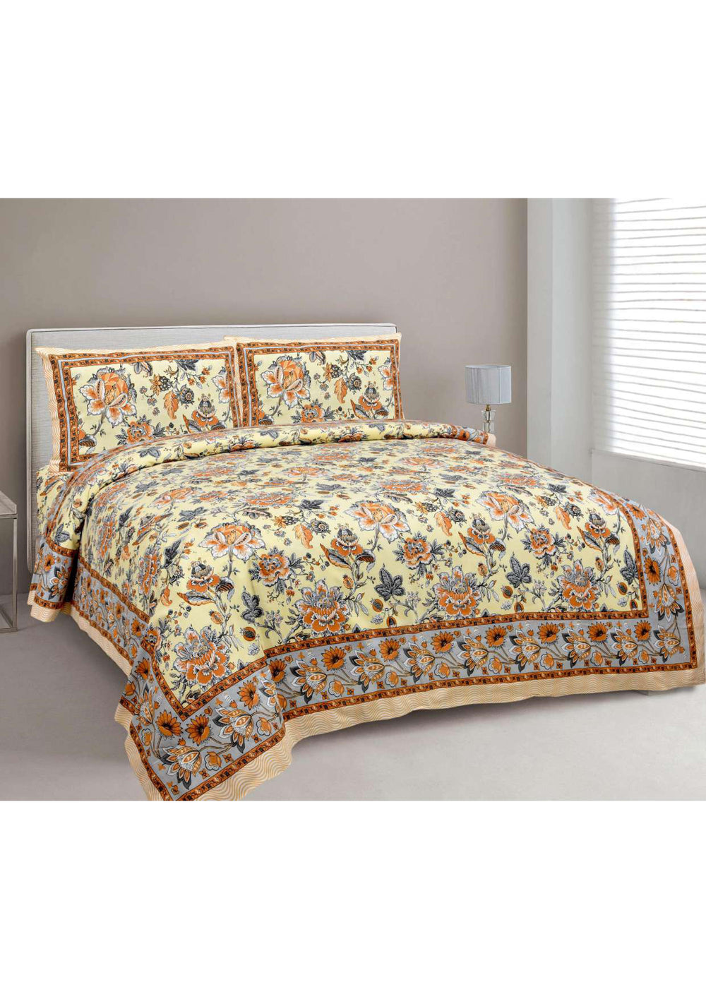 BS18: Kalbeliya Double Bed Sheets