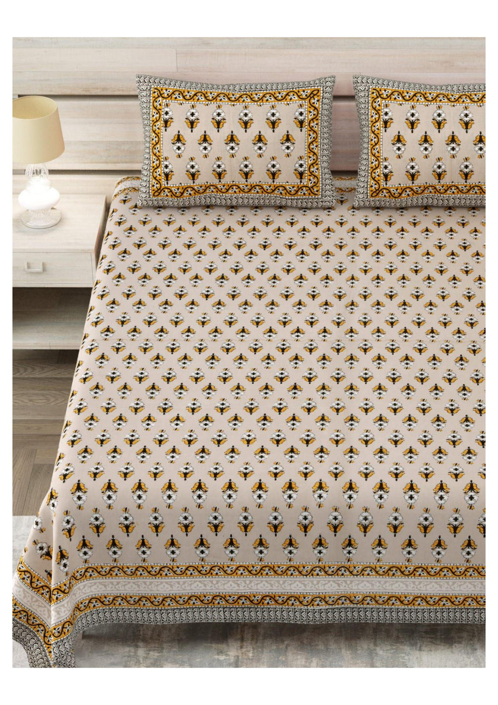BS113: Kathak S. King Double Bed Sheets