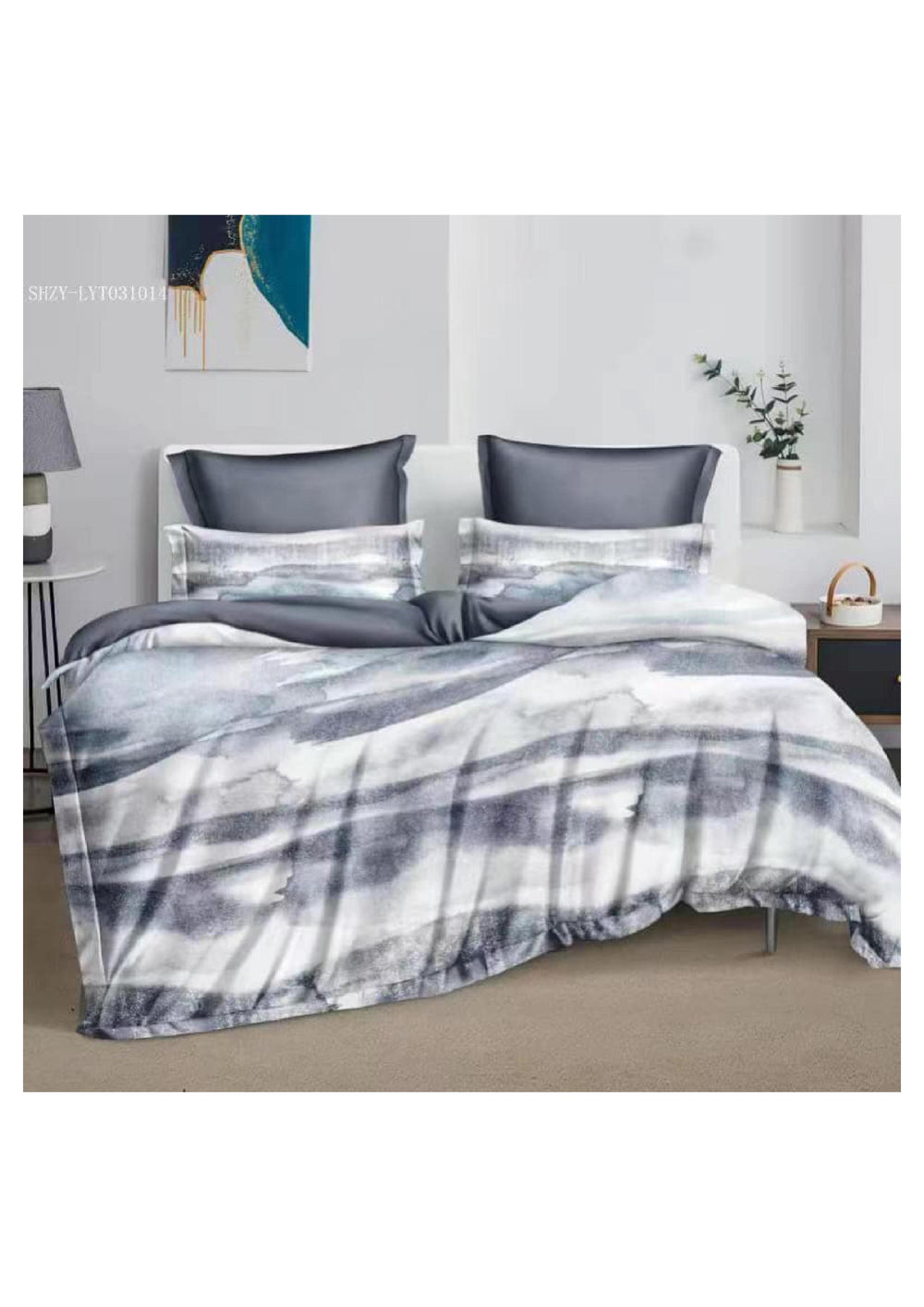 BS119: Atlas Gift Packing Double Bed Sheet Set With Dohar
