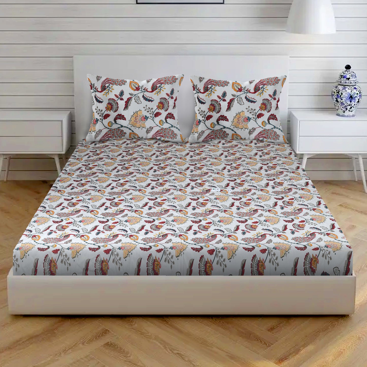 BS194: Nathdwara Diwan Bed Sheet Set