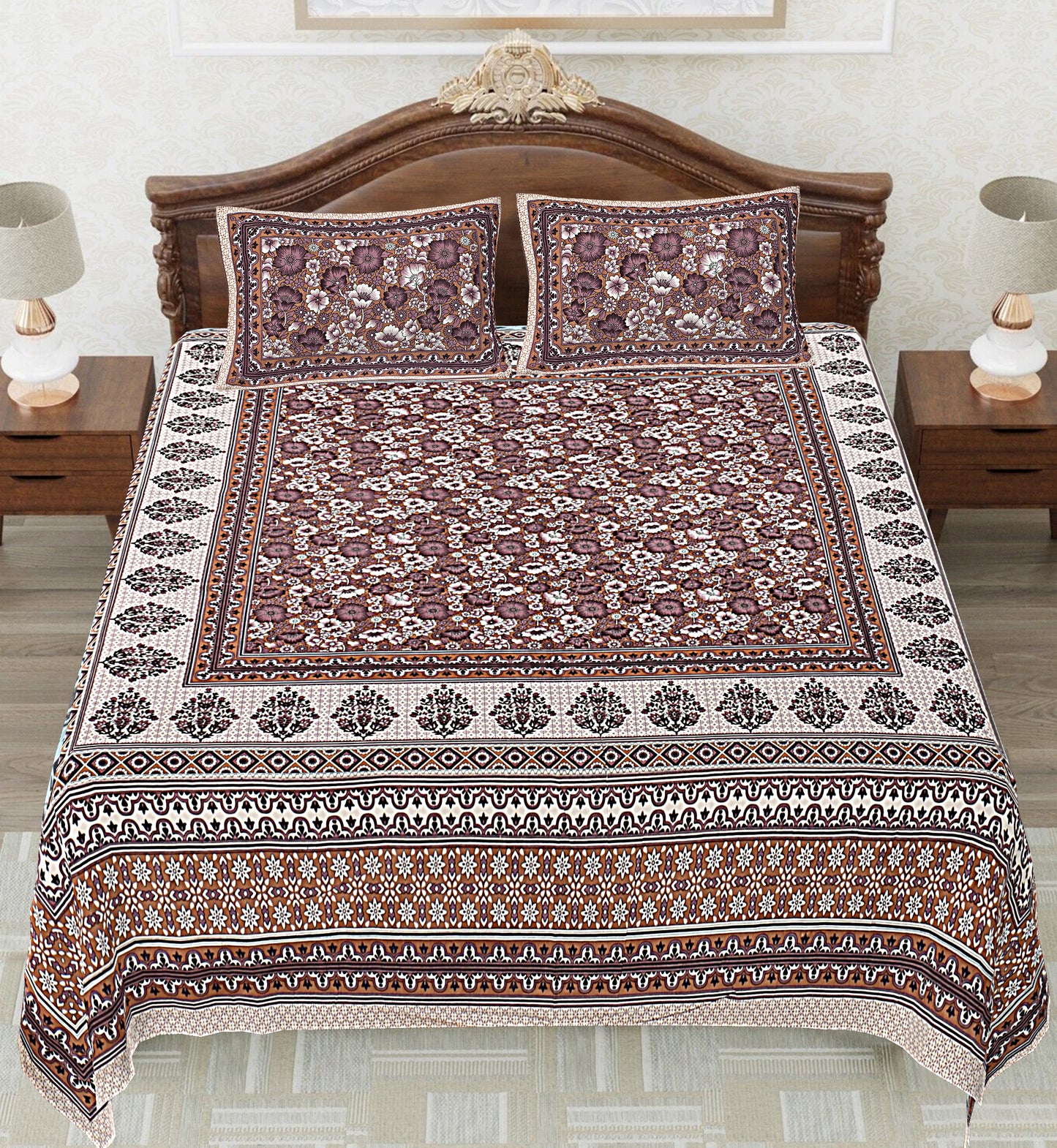 BS132: Neemrana S. King Double Bed Sheets