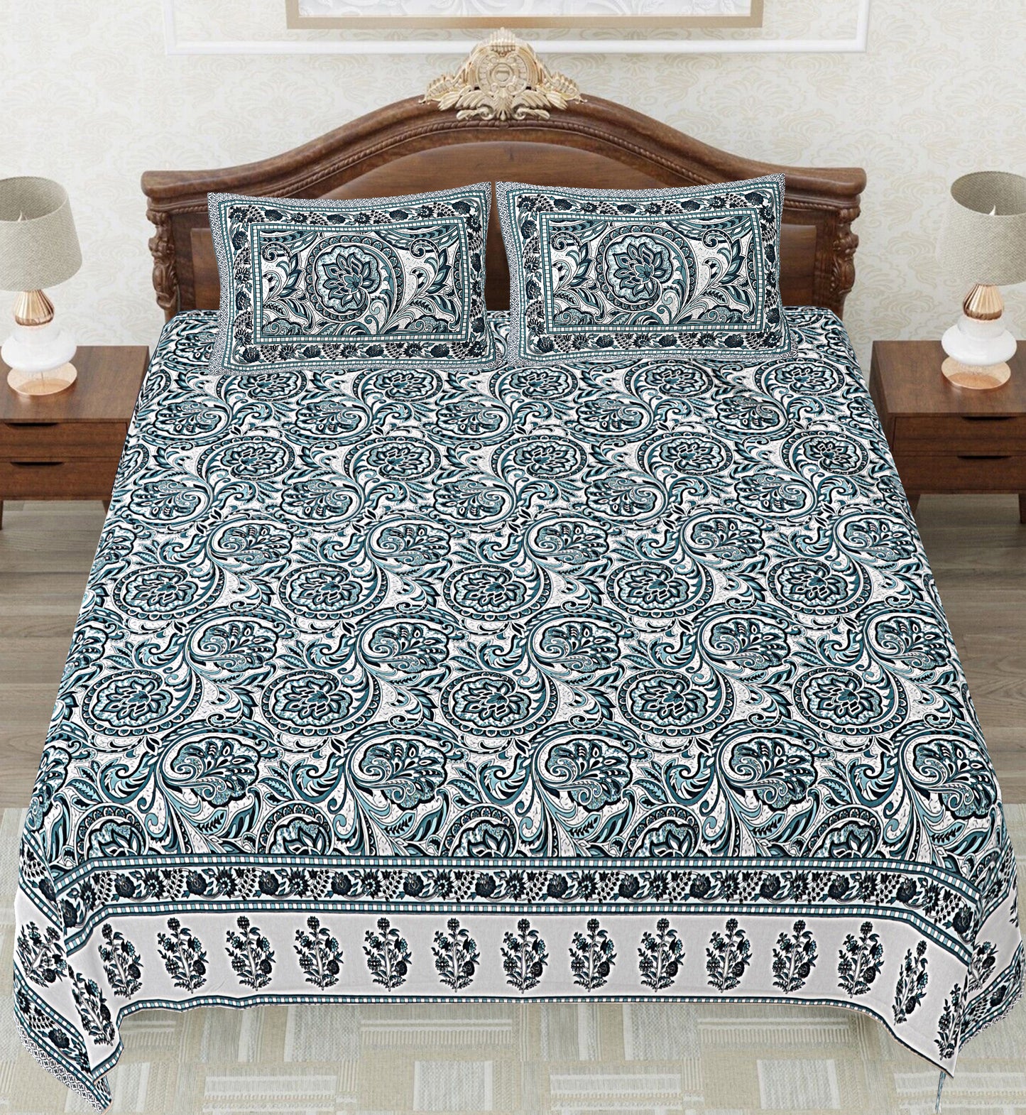 BS132: Neemrana S. King Double Bed Sheets