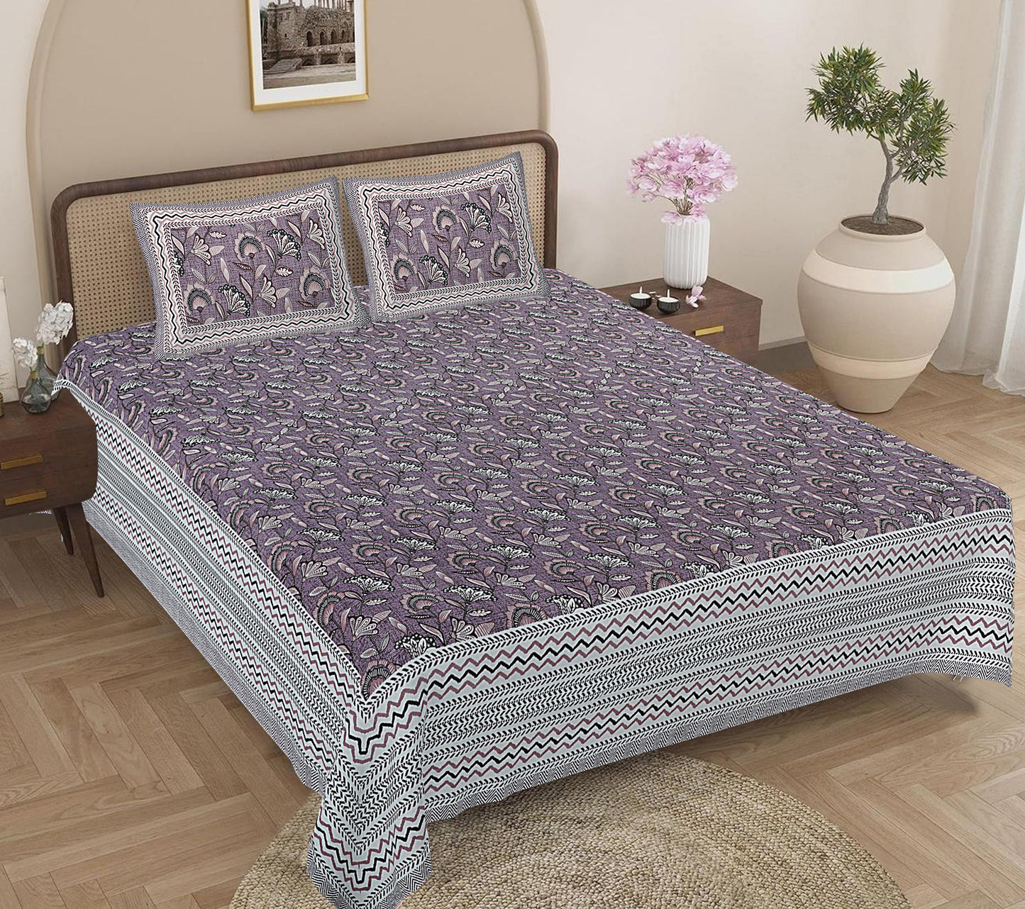 BS132: Neemrana S. King Double Bed Sheets