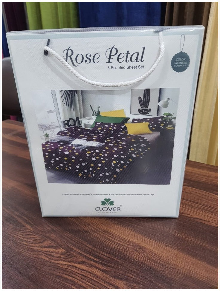 BS49: Rose Petal Double Bed Sheets