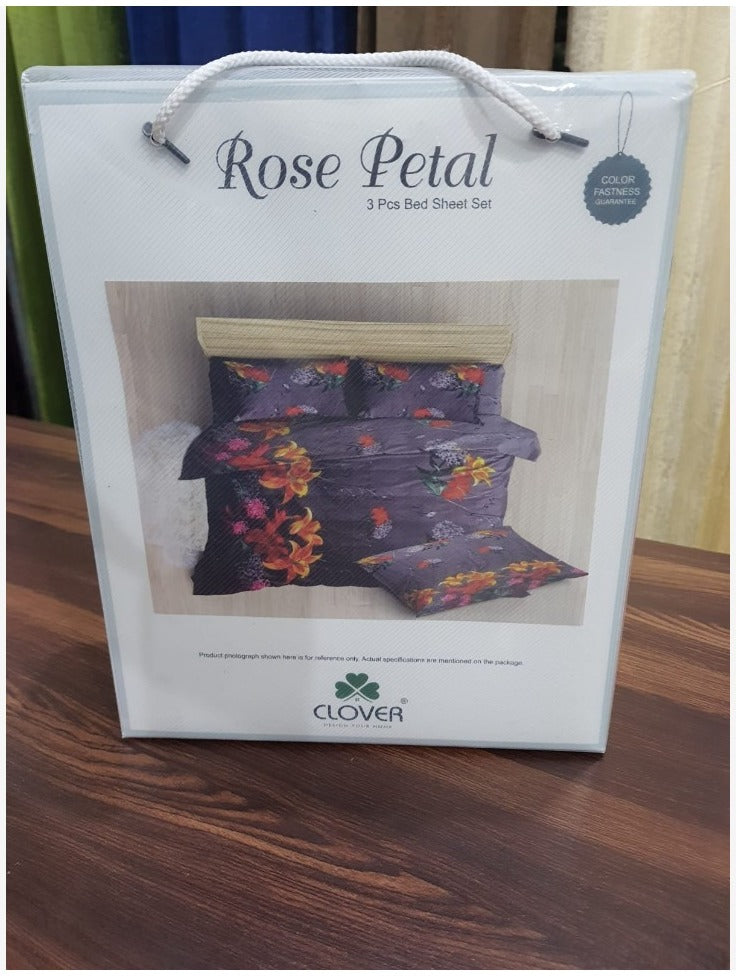 BS49: Rose Petal Double Bed Sheets