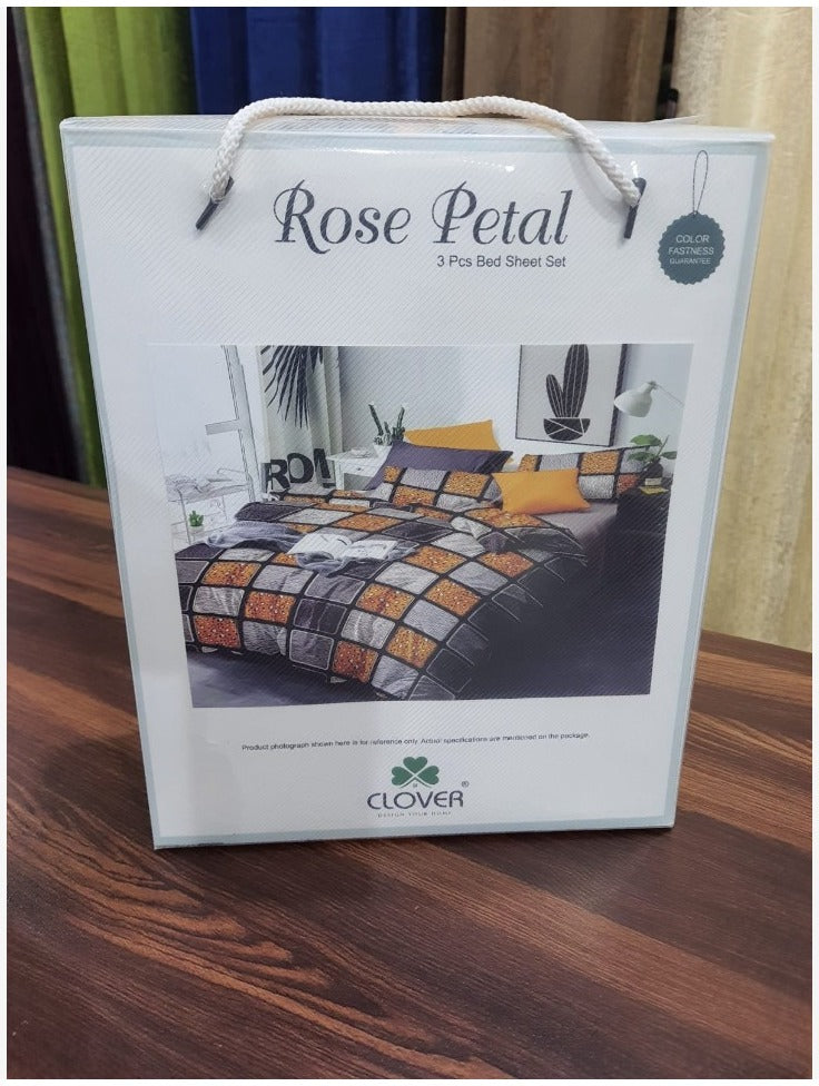BS49: Rose Petal Double Bed Sheets