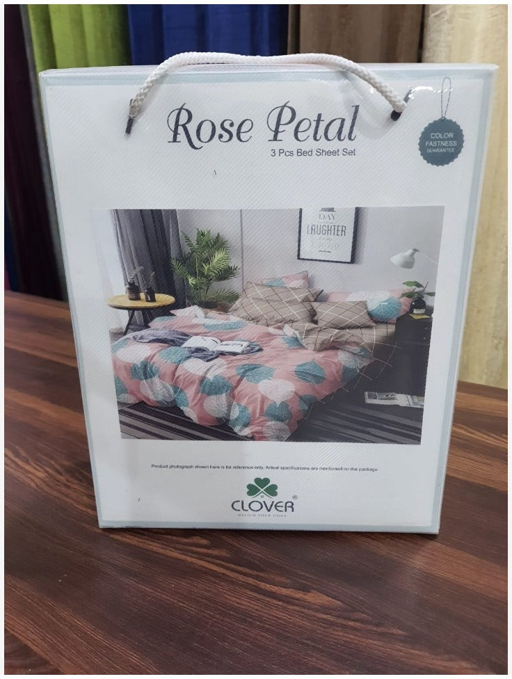 BS49: Rose Petal Double Bed Sheets