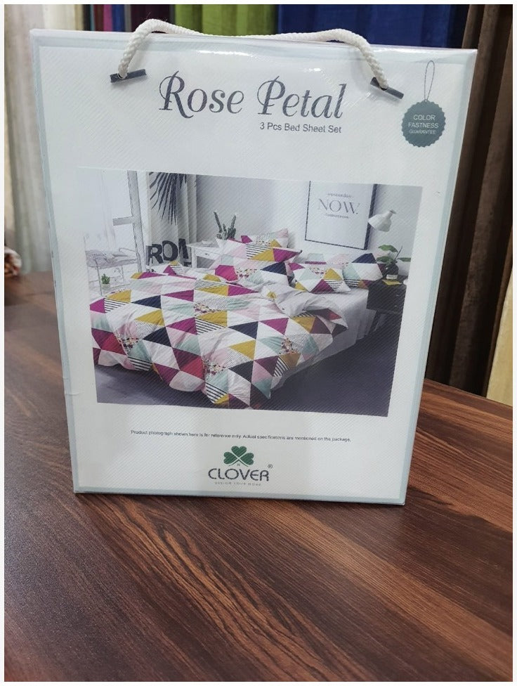 BS49: Rose Petal Double Bed Sheets