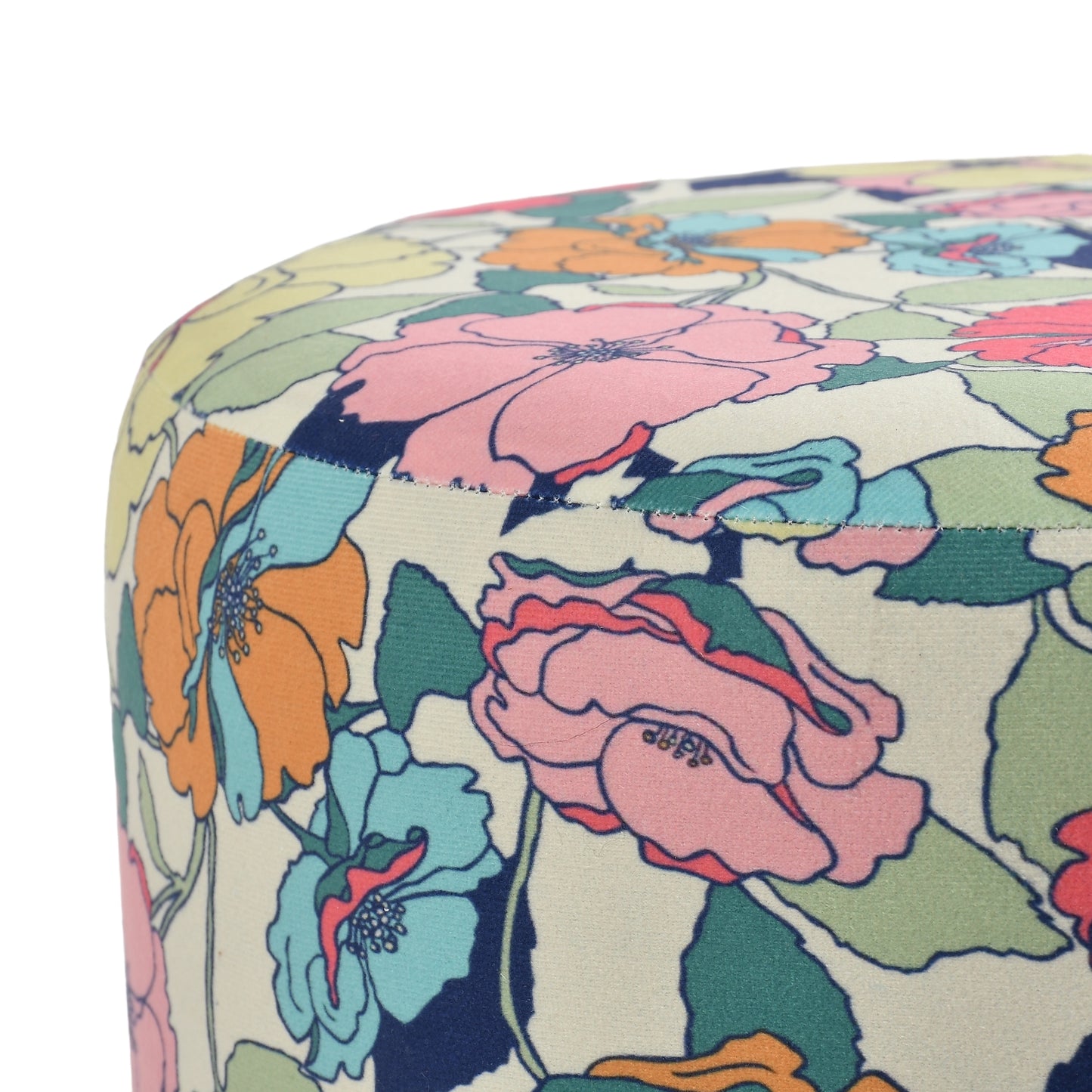 Warli Ottoman Stool - Printed