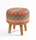 Warli Ottoman Stool - Printed