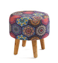 Warli Ottoman Stool - Printed