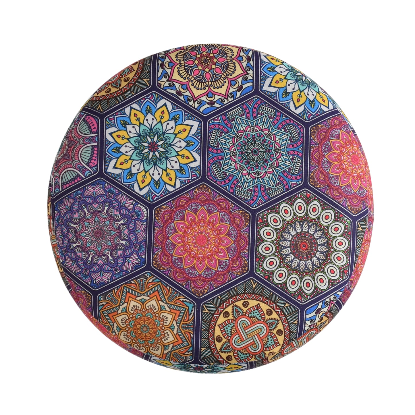 Warli Ottoman Stool - Printed