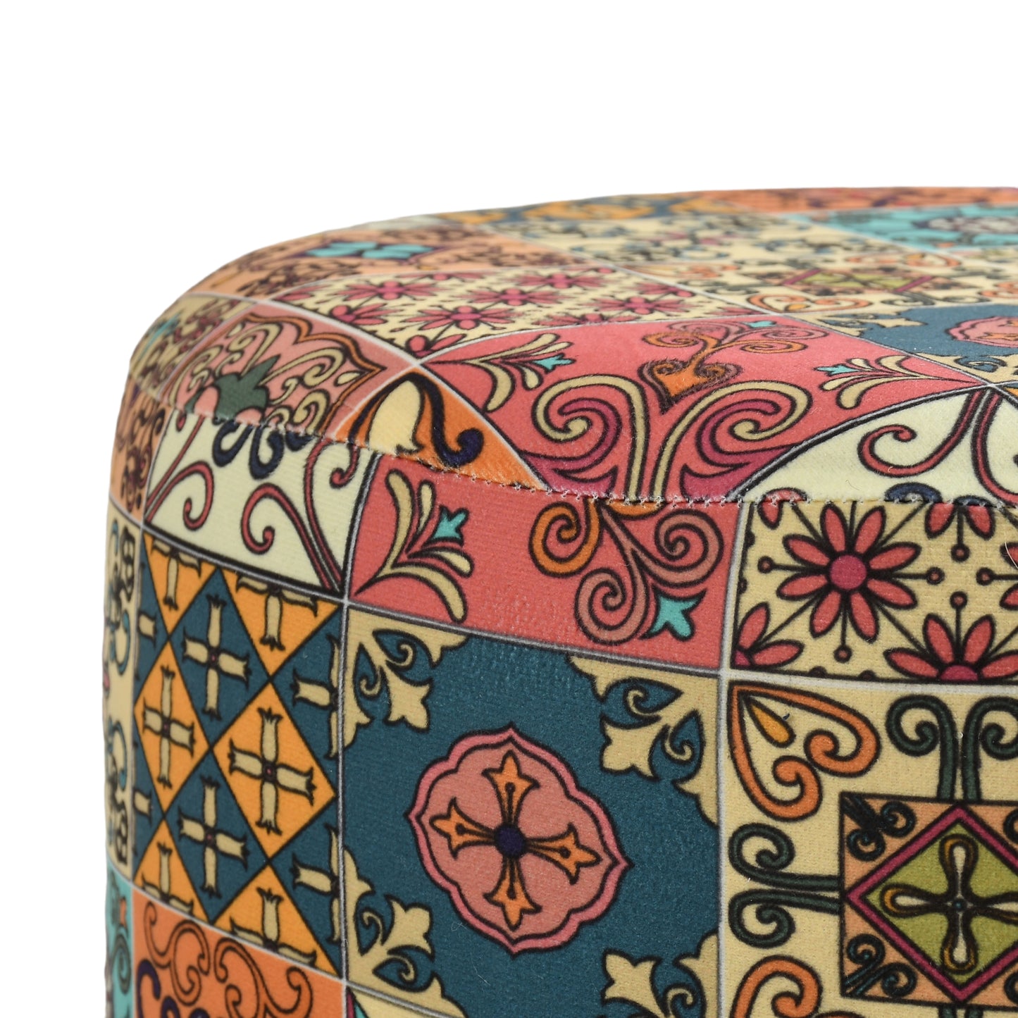 Warli Ottoman Stool - Printed