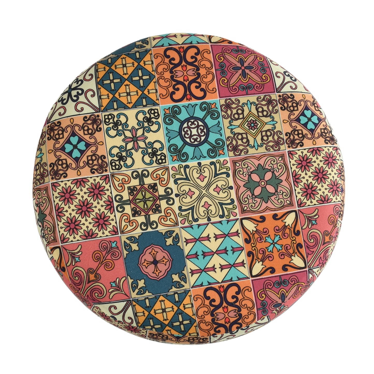 Warli Ottoman Stool - Printed