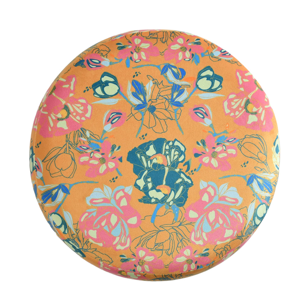 Warli Ottoman Stool - Printed